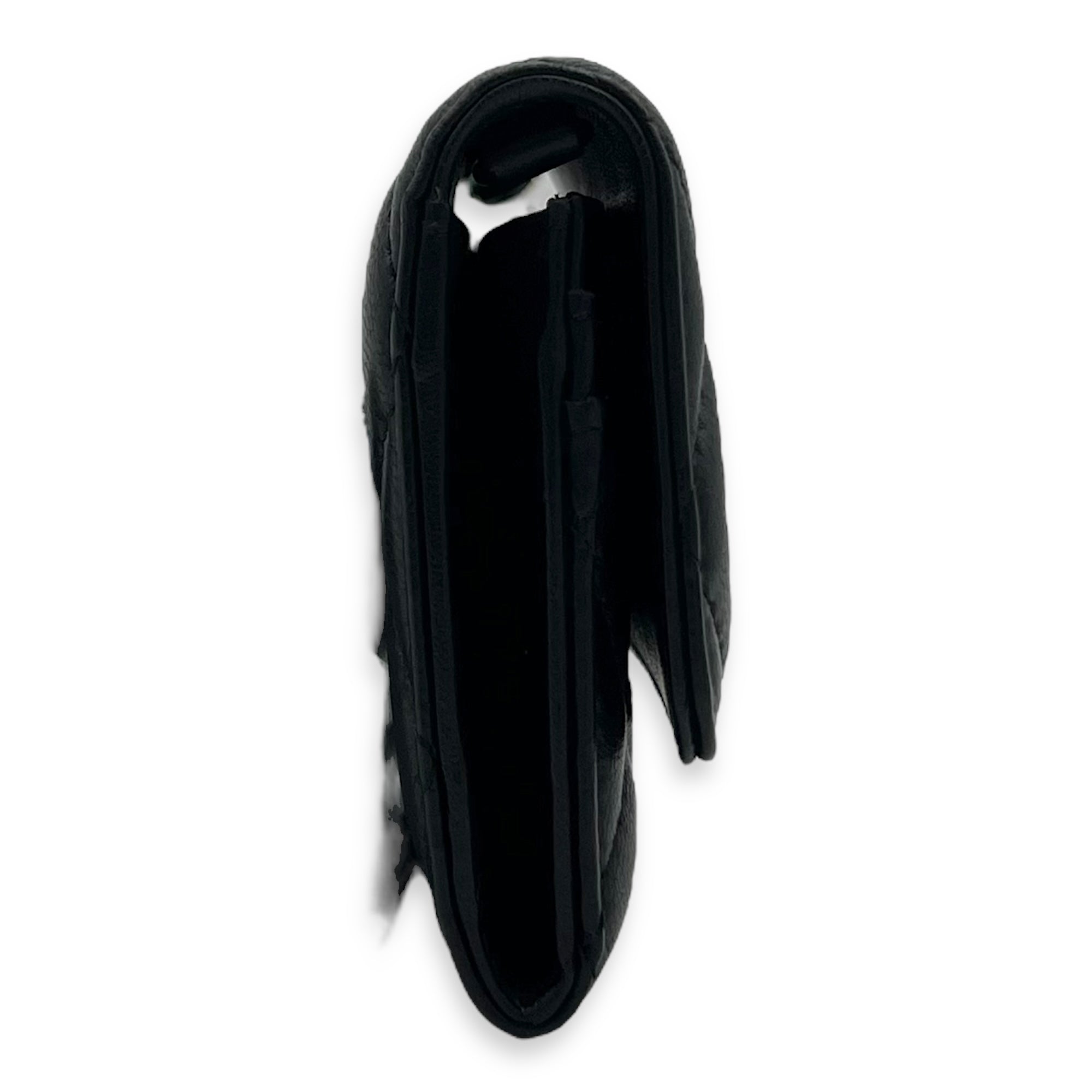 CC Wallet On Chain Black in Lambskin, Gold hardware - Image 5