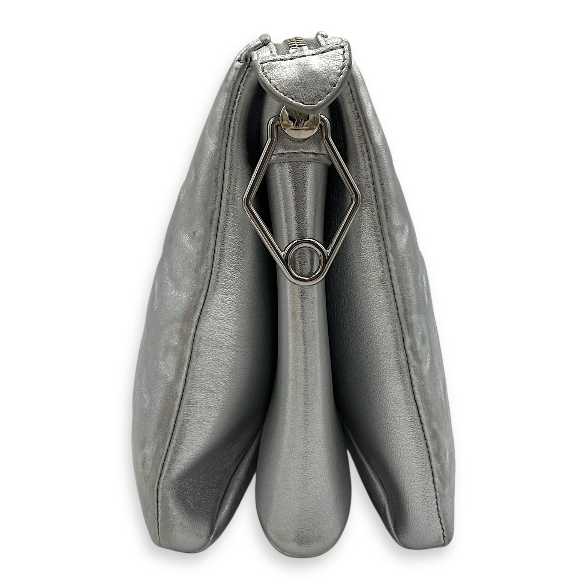 Coussin Shoulder Bag Silver in Lambskin, Silver hardware - Image 5