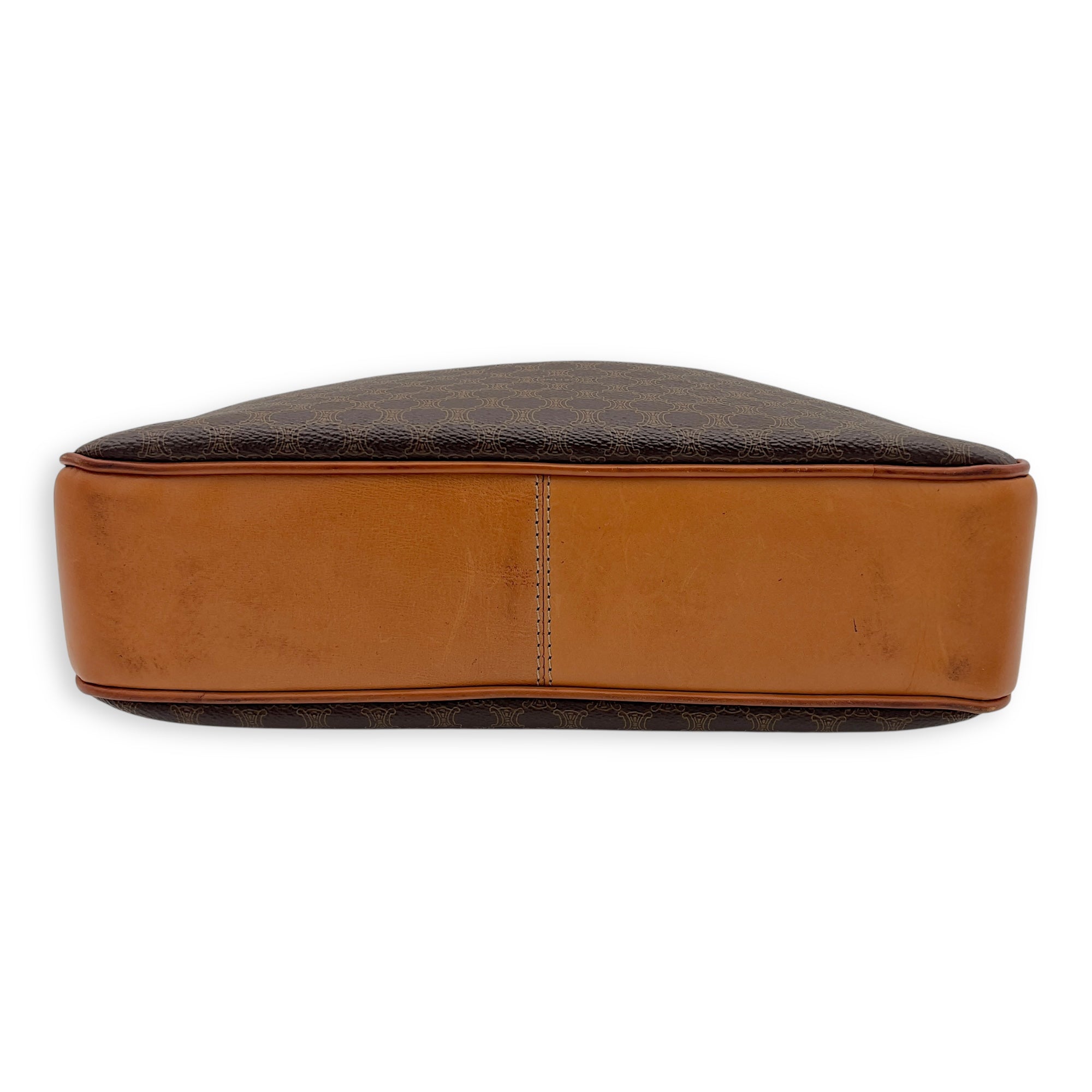 Vintage Macadam Shoulder Bag Brown in Coated Canvas, Gold hardware - Image 8