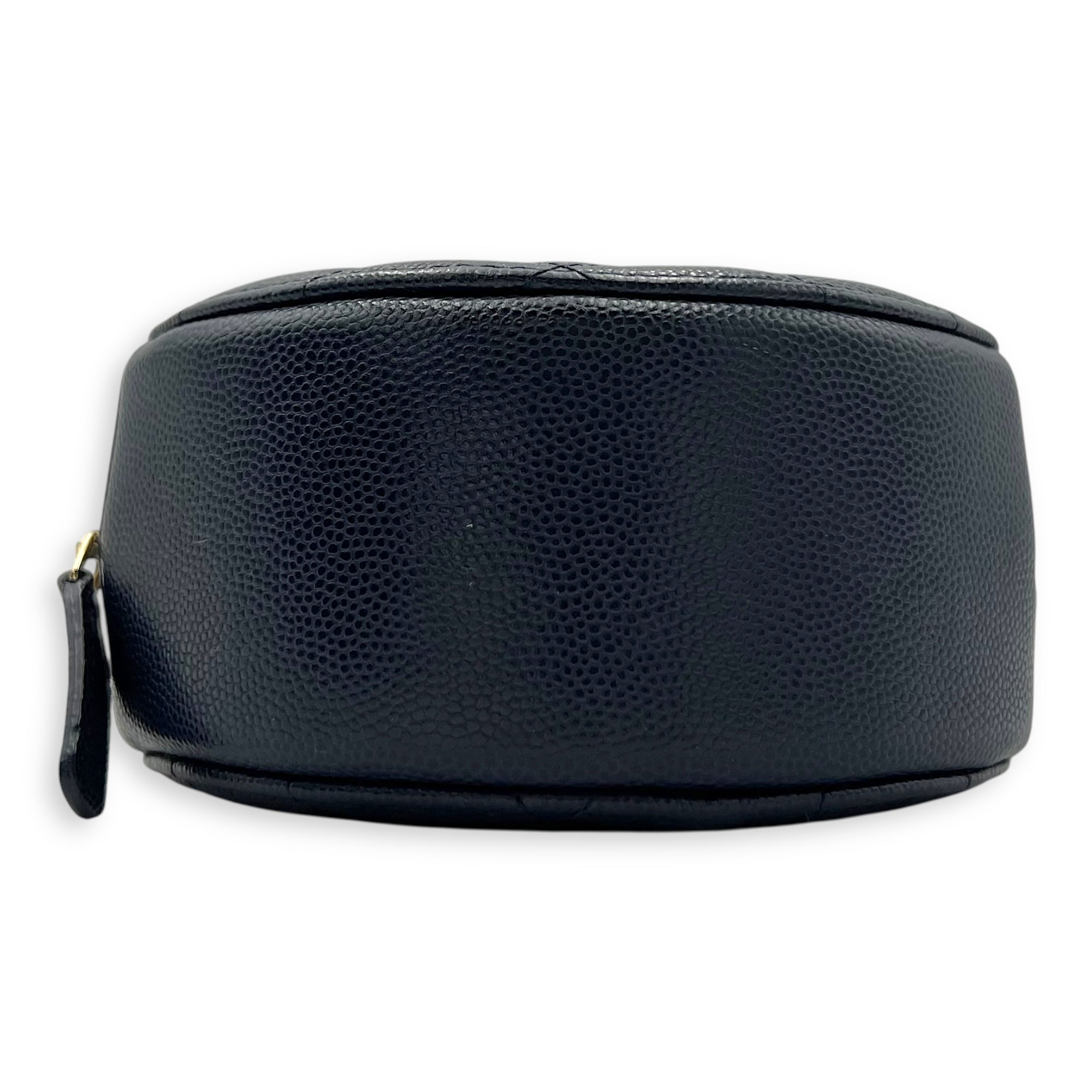 GHW mini round Crossbody Bag Mini Blue in Caviar Leather, Gold hardware - Image 6