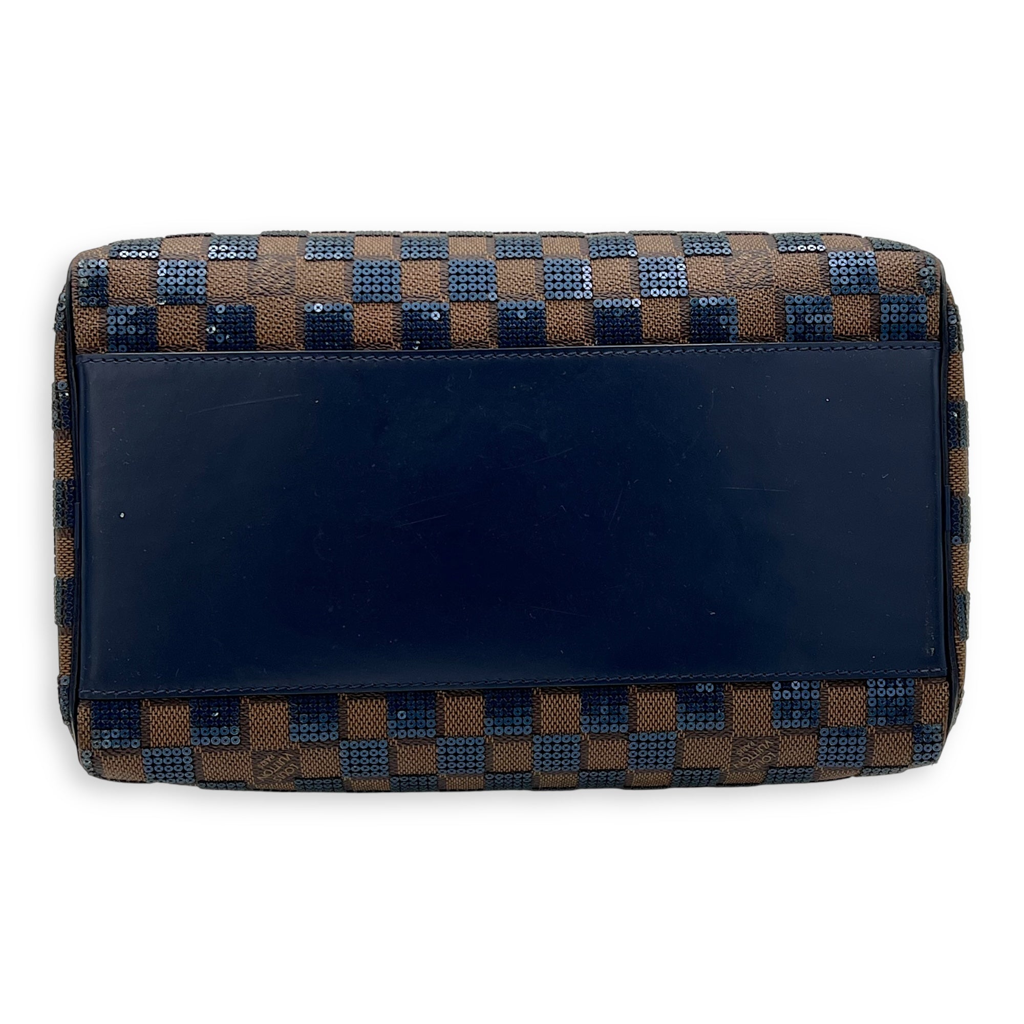 Limited Edition Speedy 30 Brown Top Handle Bag in Damier Paillettes, Gold hardware - Image 6