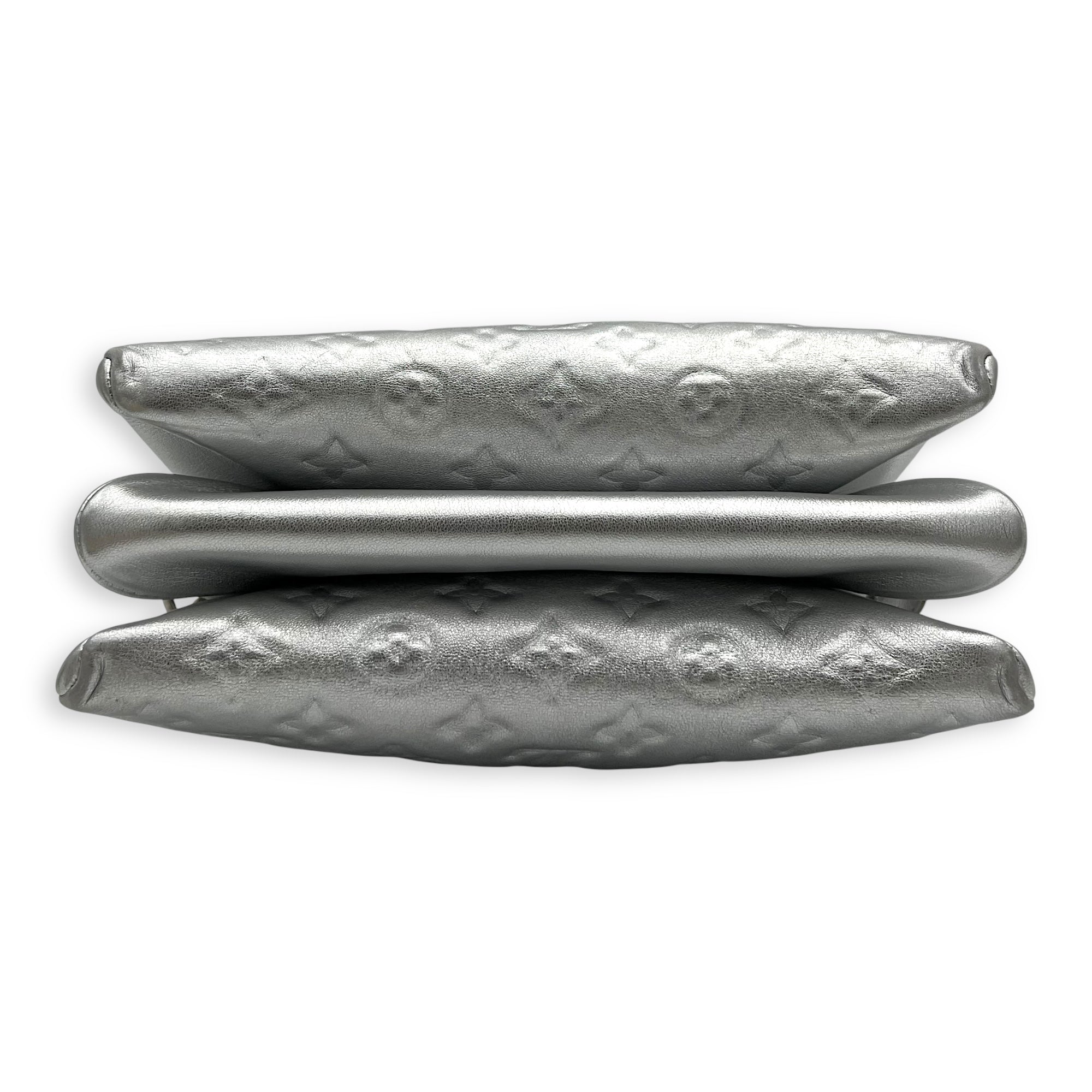 Coussin Shoulder Bag Silver in Lambskin, Silver hardware - Image 6