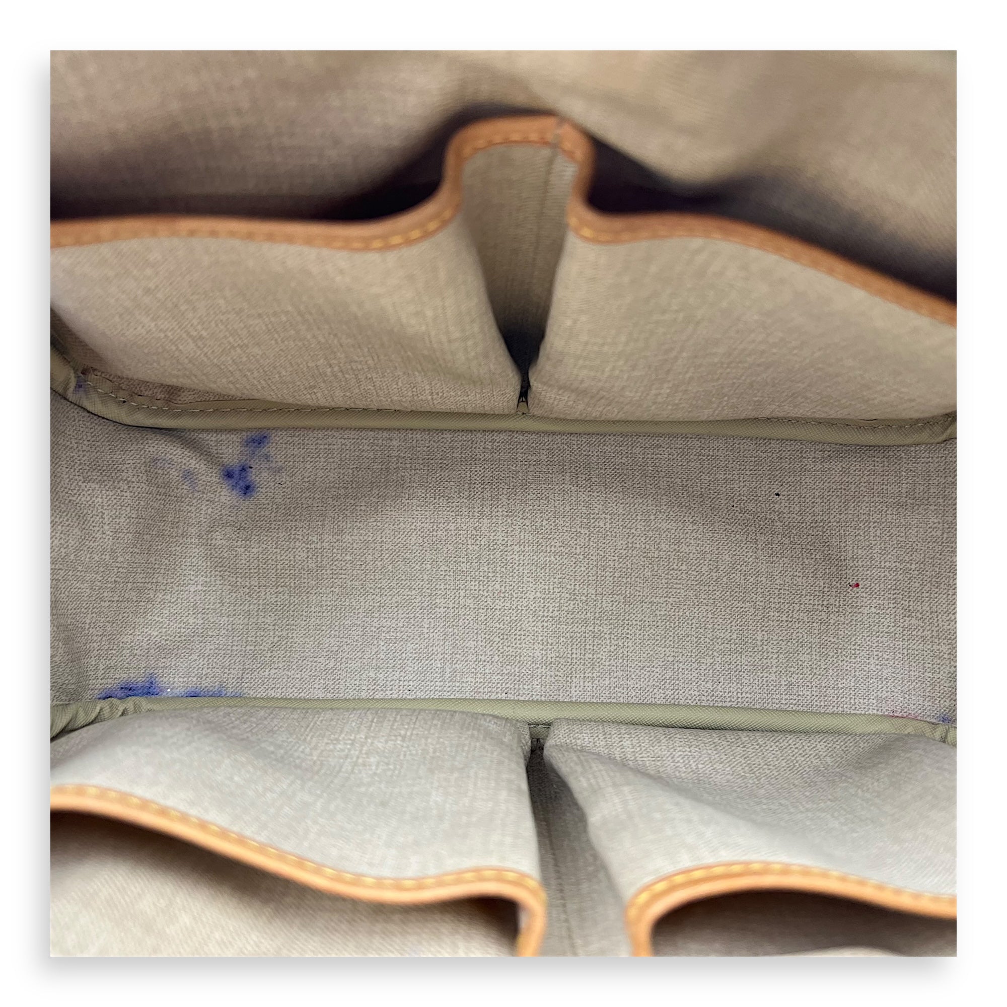 Trouville PM Brown Top Handle Bag in Monogram Coated Canvas, Gold hardware - Image 7