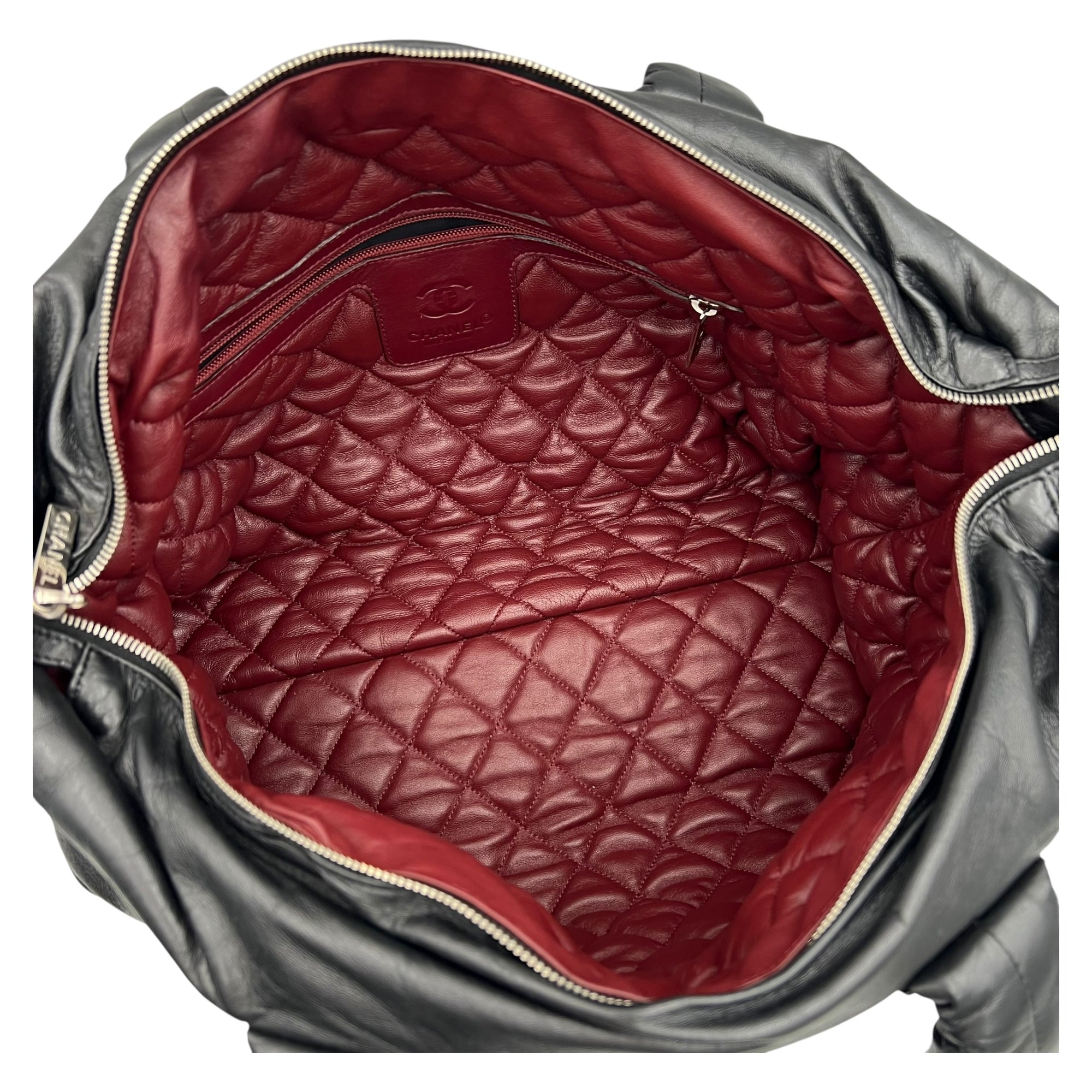 Coco Cocoon Shoulder Bag Black in Calfskin, Silver hardware - Image 6