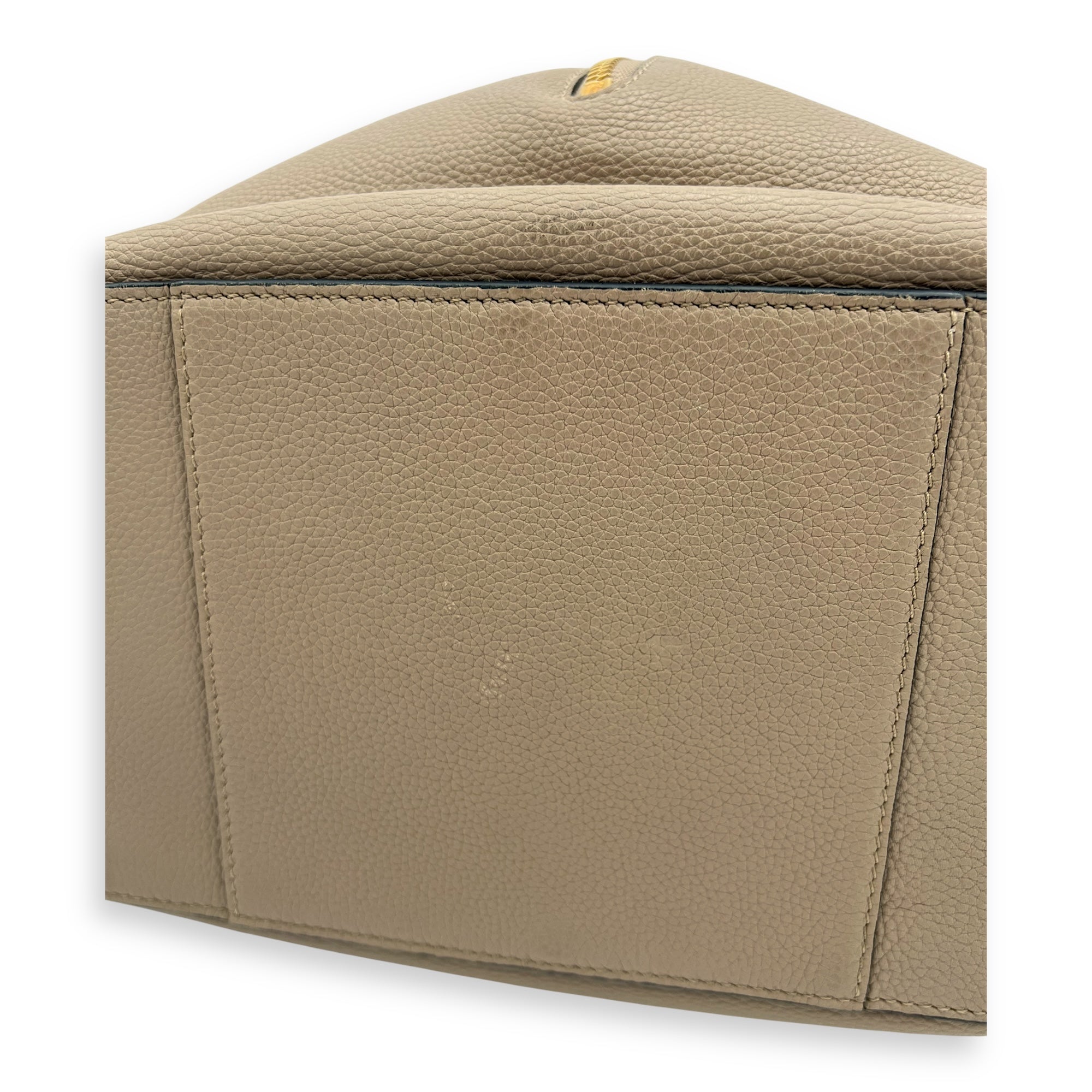 Hammock Shoulder Bag Small Beige in Calfskin, Gold hardware - Image 7