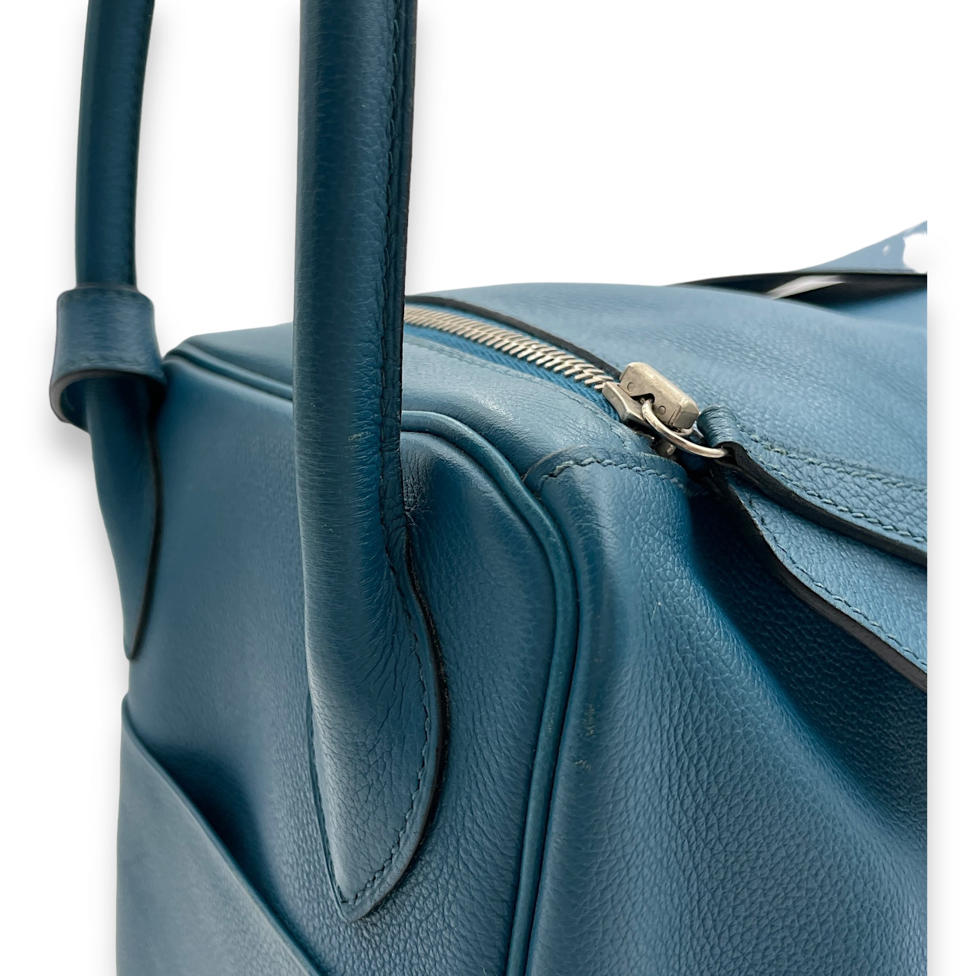 Lindy 34 Bleu Izmir in Evercolor, Palladium hardware - Image 8