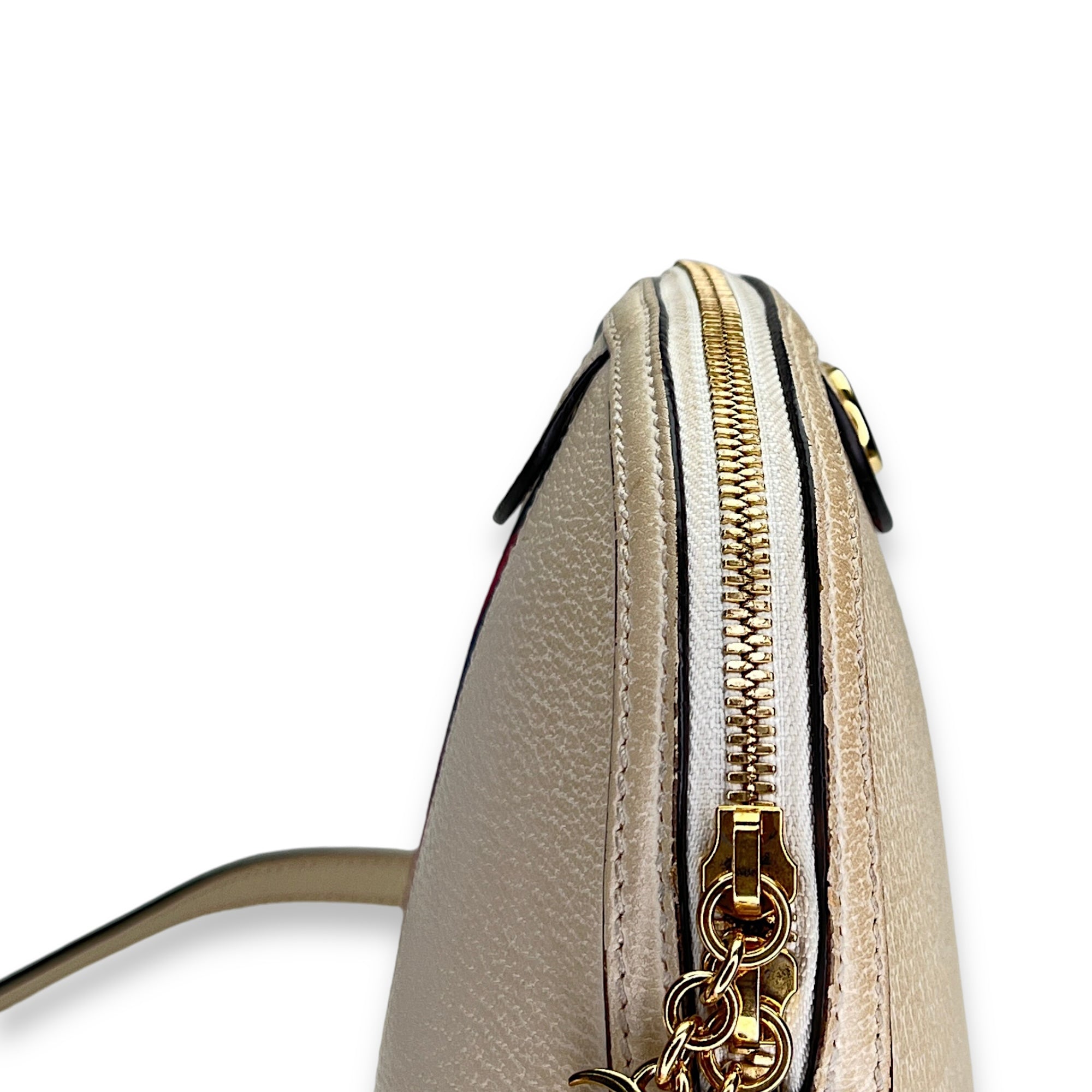 Ophidia Small Crossbody bag in Calfskin, Gold Hardware - Image 8