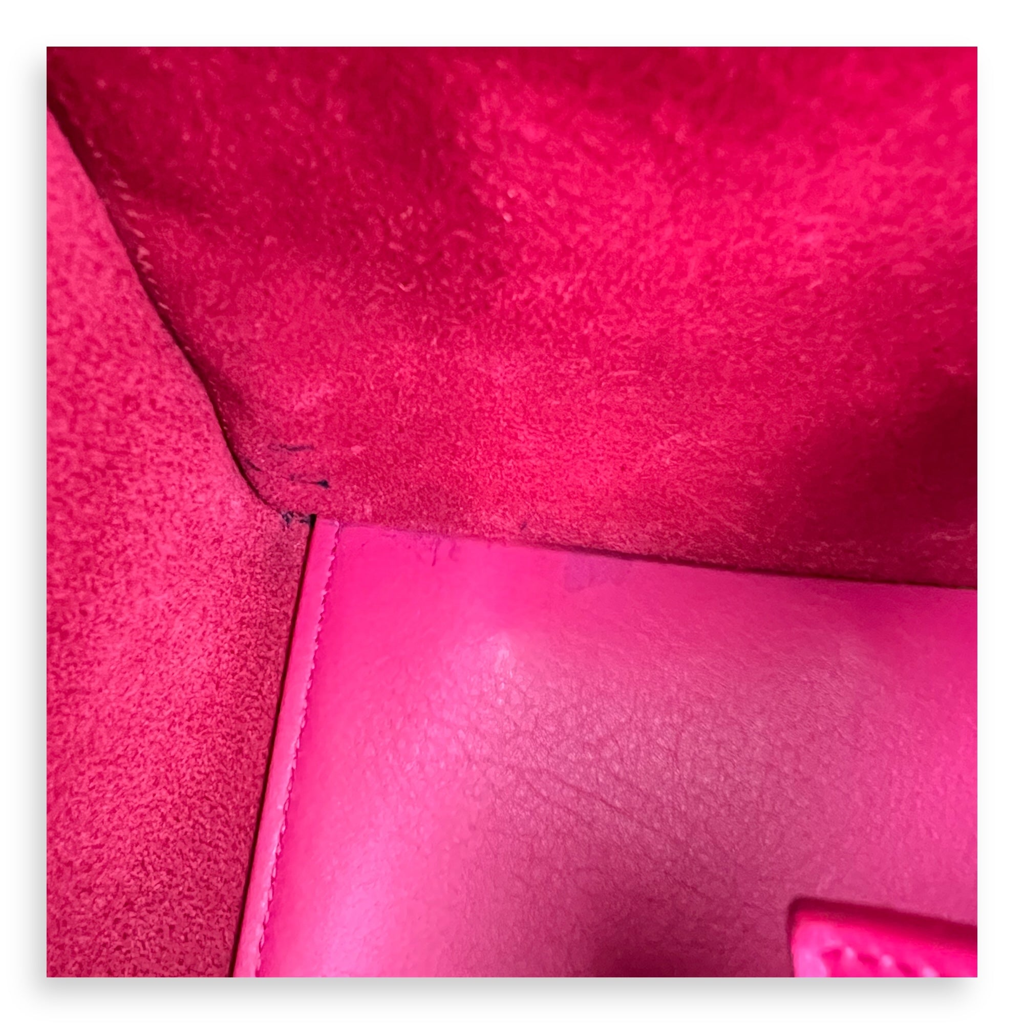 Chyc Top Handle Bag Pink in Calfskin, Gold hardware - Image 8