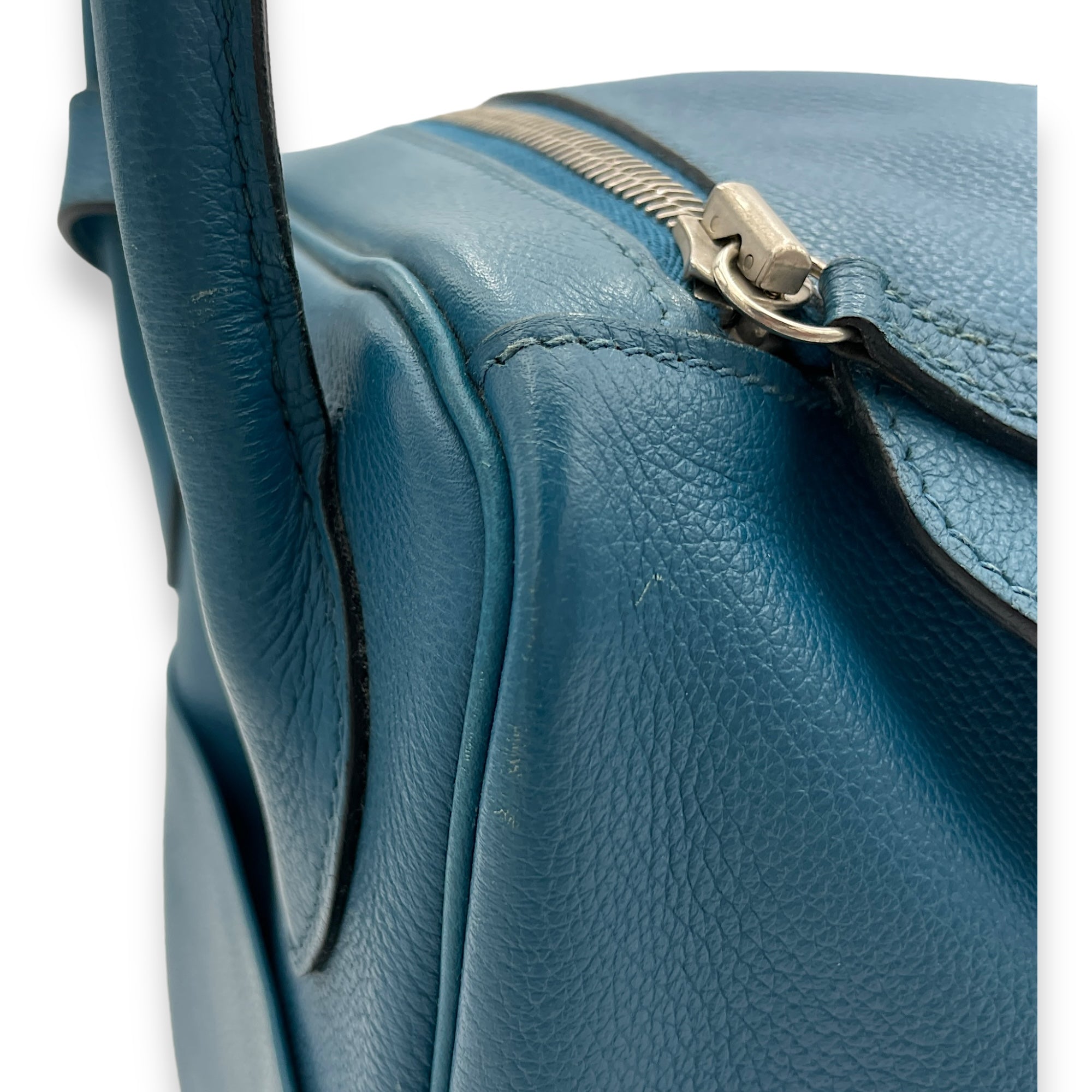 Lindy 34 Bleu Izmir in Evercolor, Palladium hardware - Image 9