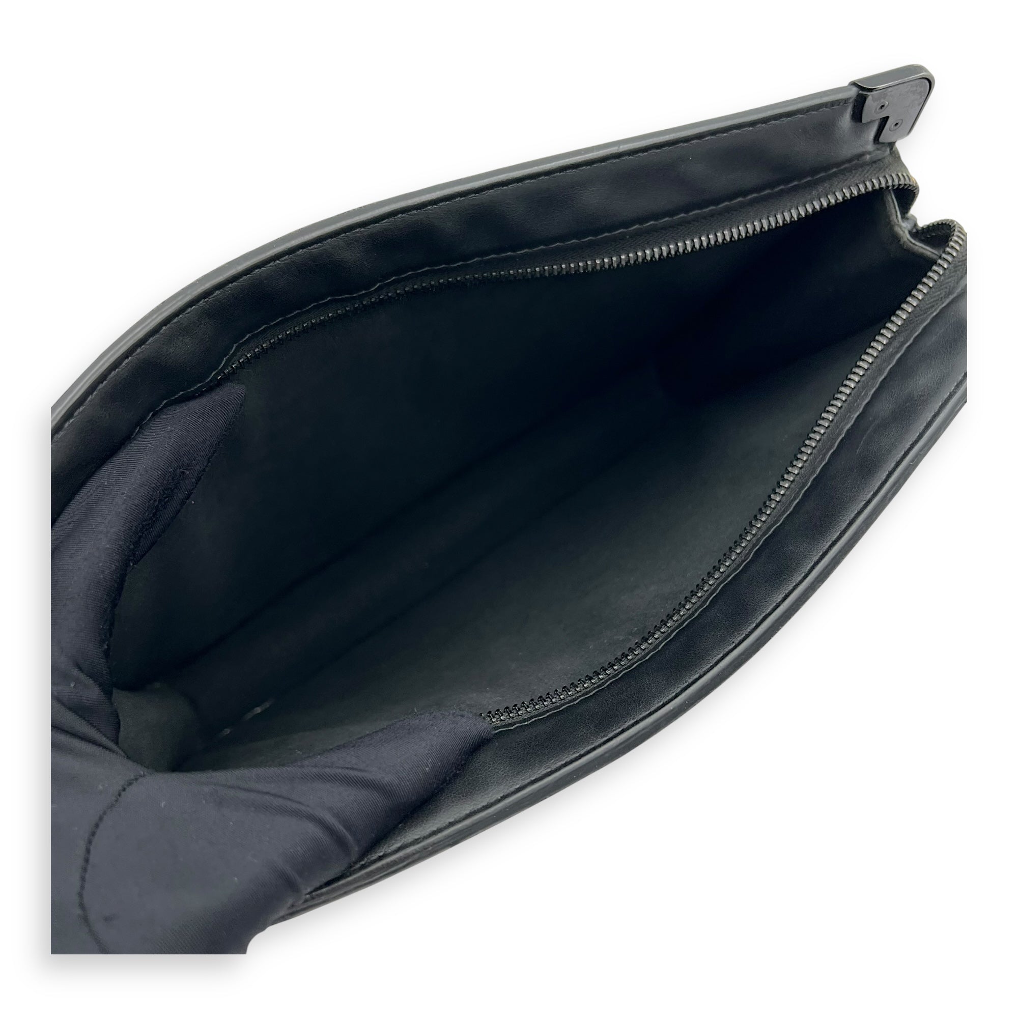 Trunk Pouch Black in Monogram Coated Canvas, Silver hardware - Image 9