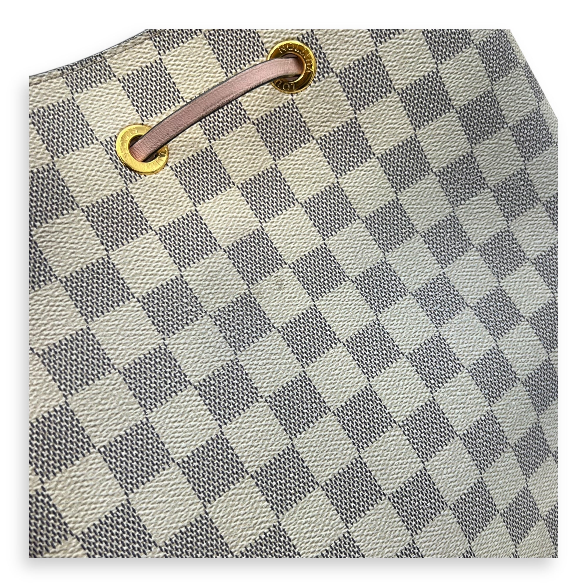 NeoNoe MM Azur Bucket Bag in Coated Canvas, Gold hardware - Image 10