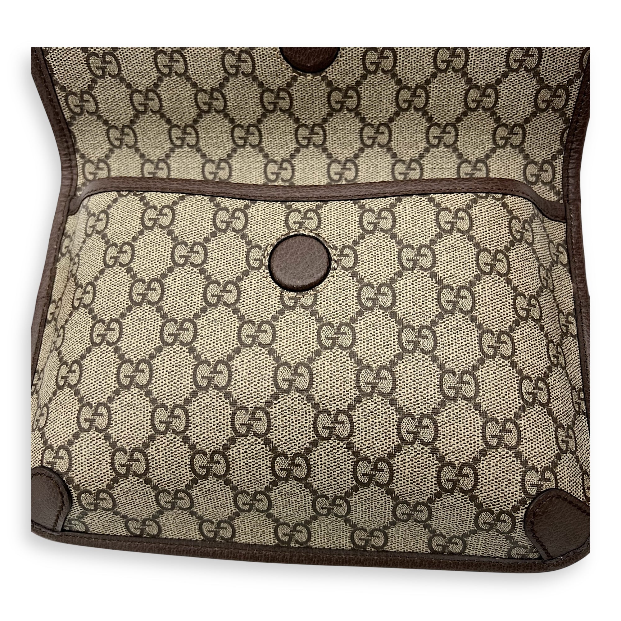 Neo Vintage Belt Bag Brown in Coated Canvas, Gold hardware - Image 9