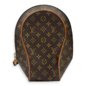 Ellipse Backpack Brown in Monogram Coated Canvas, Gold hardware