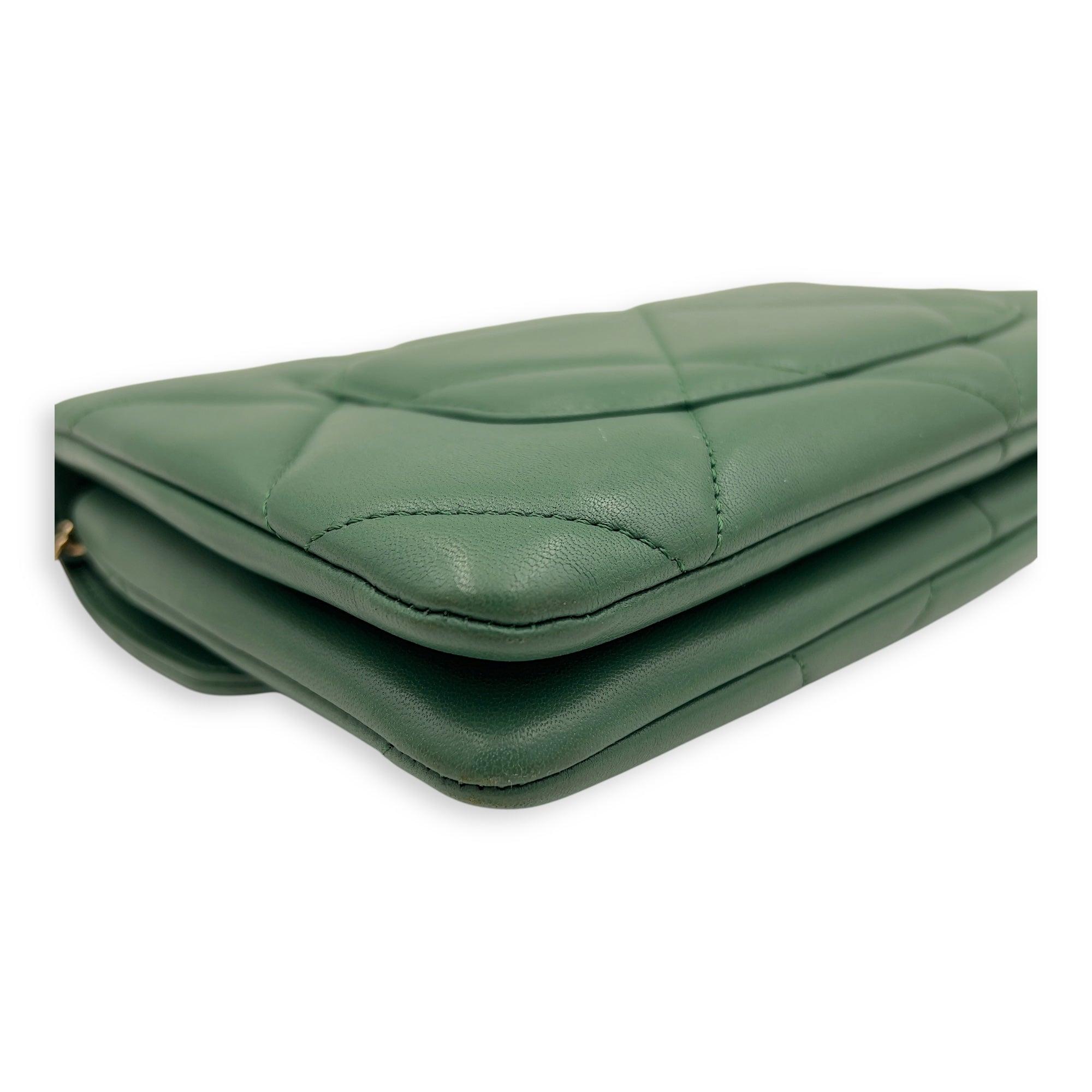 Trendy CC Black Top Handle Bag in Calfskin, Gold hardware - Image 13