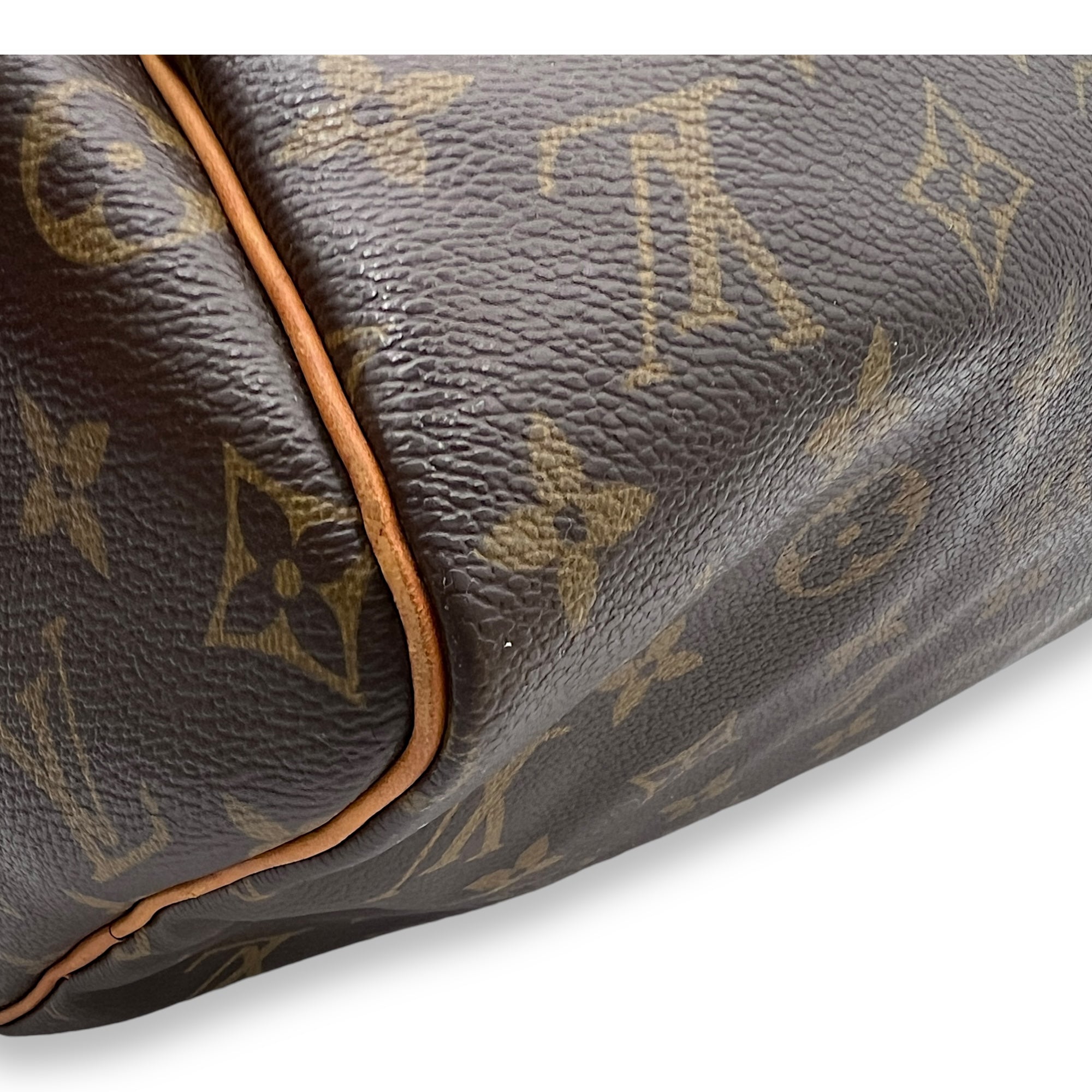Speedy Top Handle Bag 30 Brown in Monogram Coated Canvas, Gold hardware - Image 12