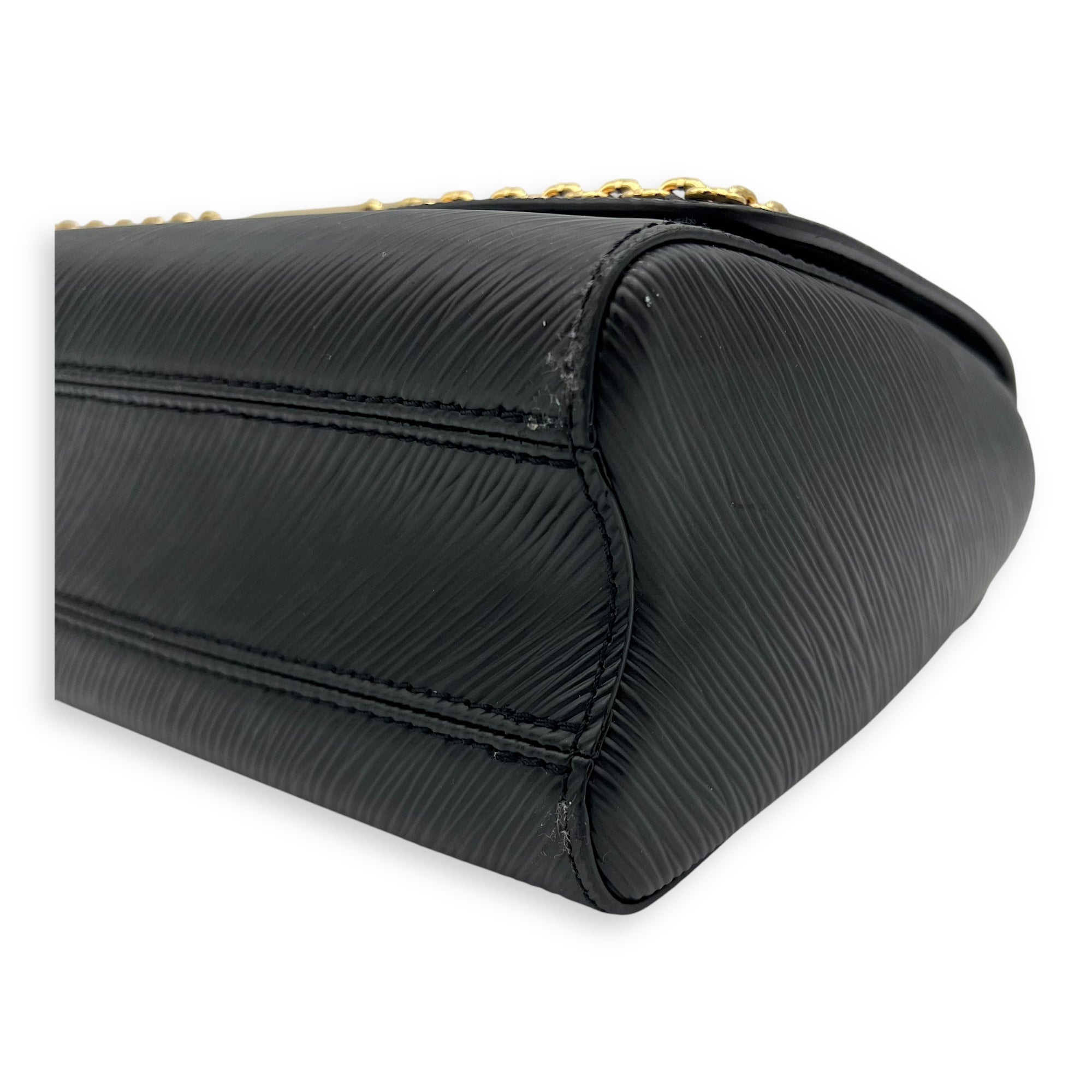 Twist Crossbody Bag MM Black in Epi Leather, Gold hardware - Image 10