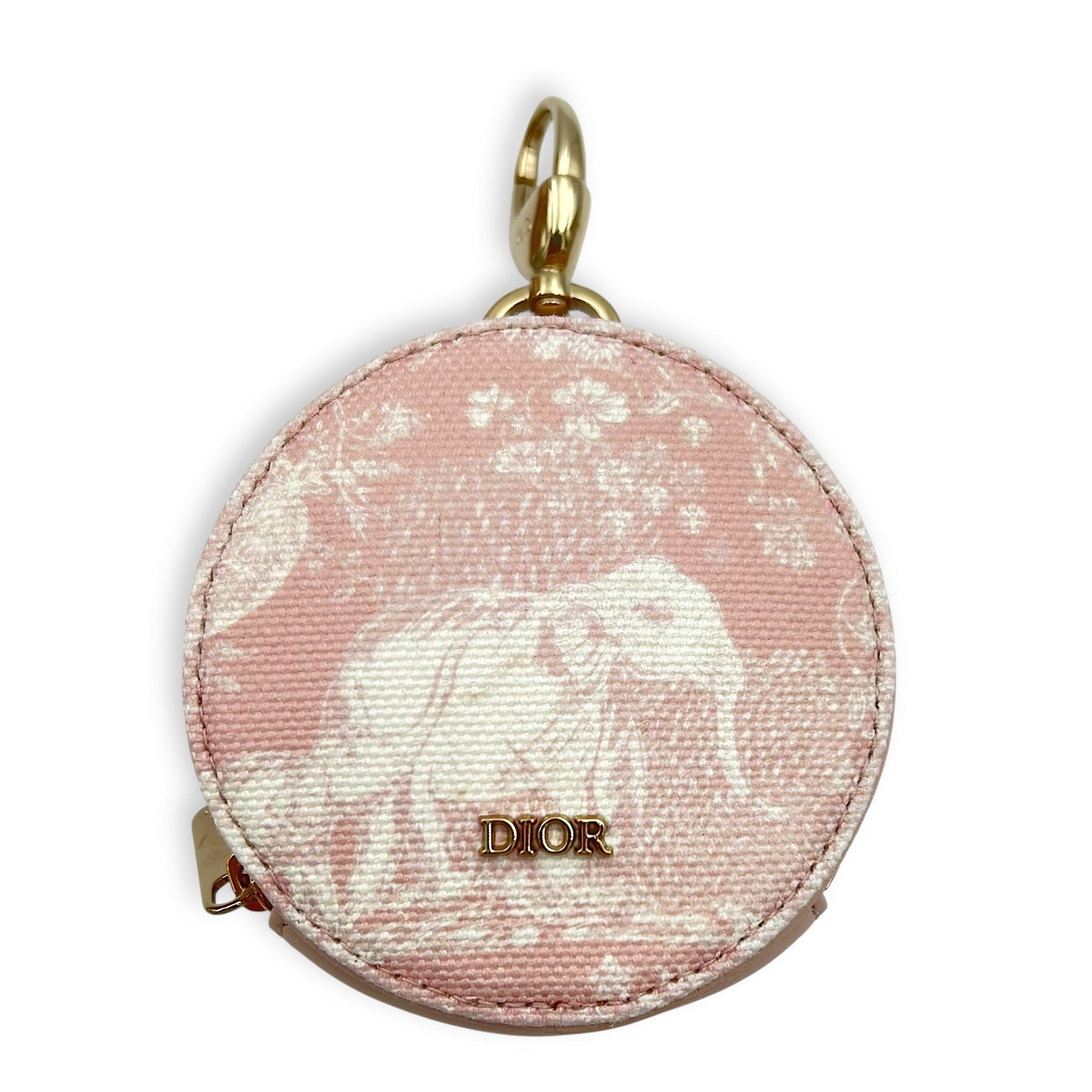 Multi-pouch Crossbody Bag Pink in Canvas, Light Gold hardware - Image 12