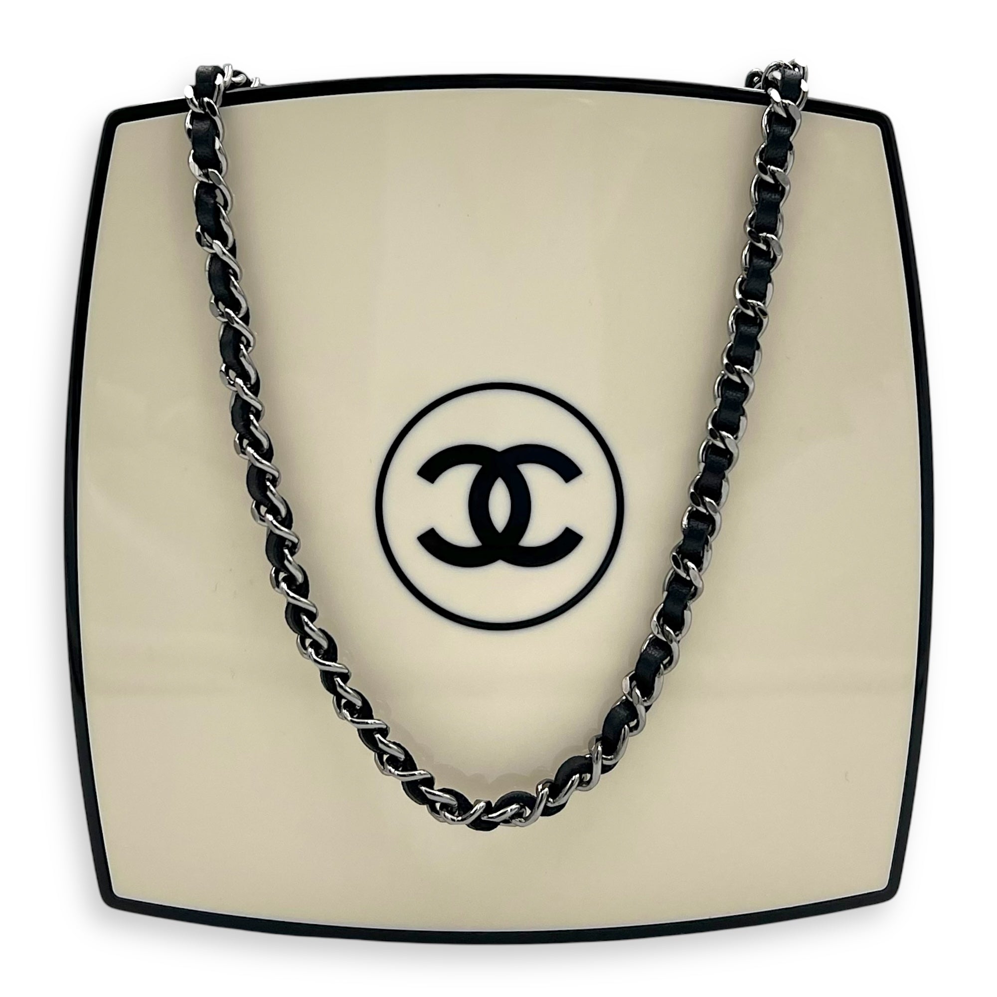 Compact Minaudieure Beige Crossbody Bag in, Silver hardware - Image 12