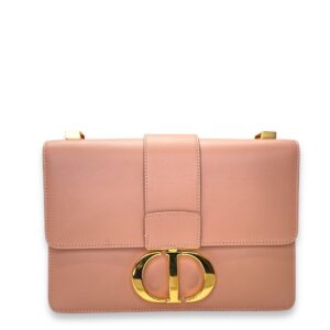 30 Montaigne Medium Pink Crossbody Bag in Calfskin, Gold hardware