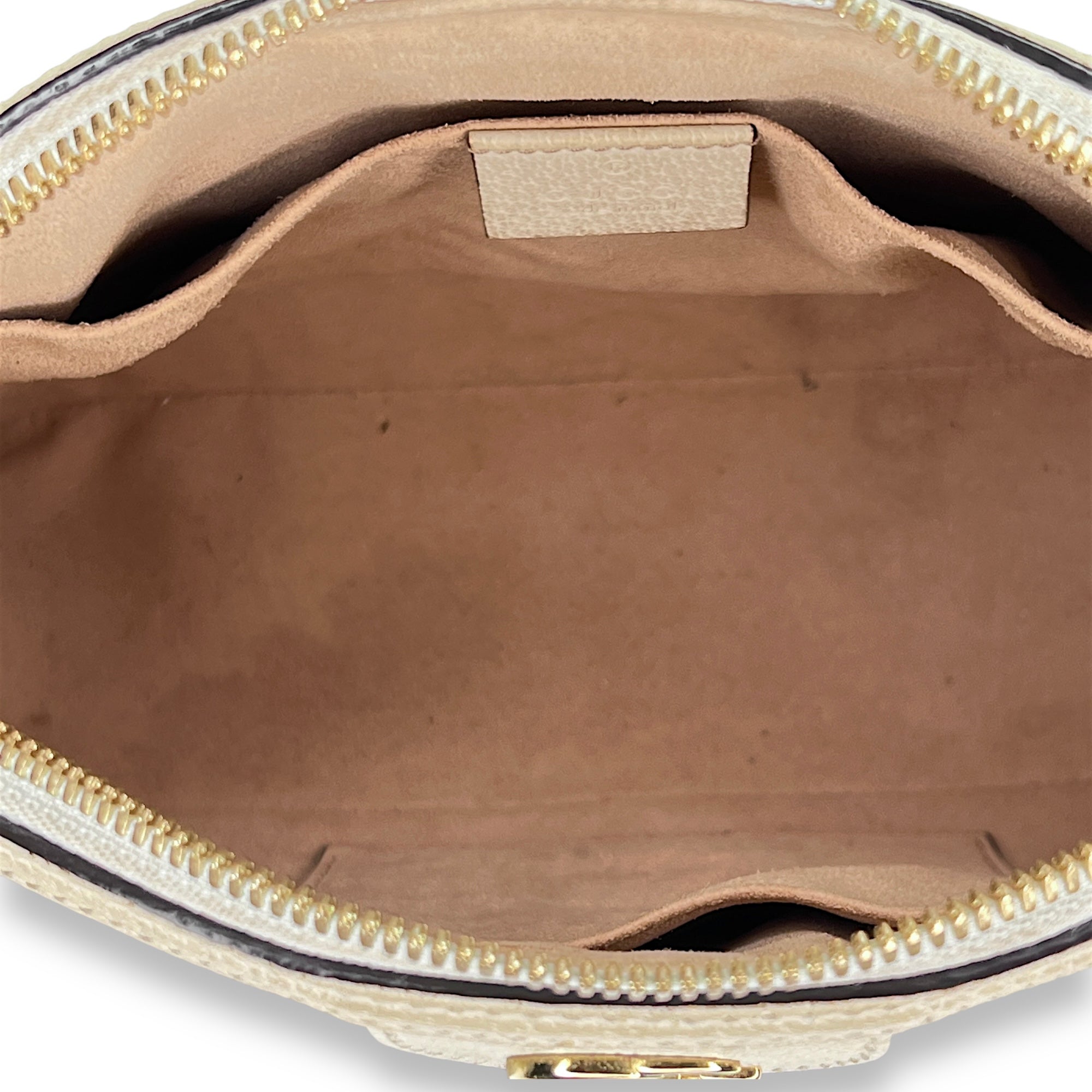 Ophidia Small Crossbody bag in Calfskin, Gold Hardware - Image 14