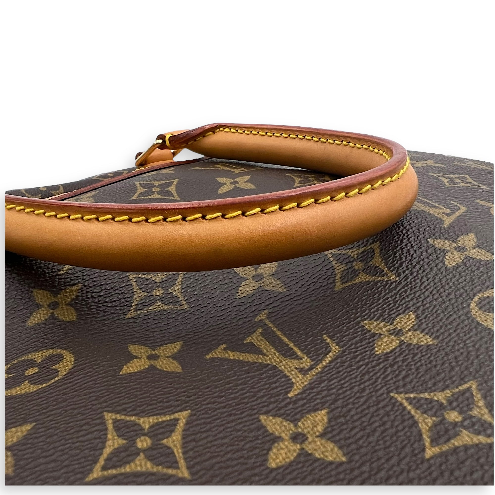 Trouville Top Handle Bag Brown in Monogram Coated Canvas, Gold hardware - Image 16