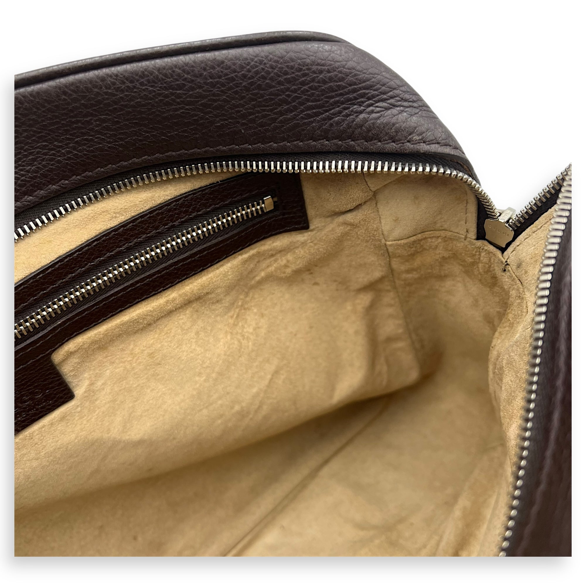 Classic Brown Messenger in Calfskin, Silver hardware - Image 8