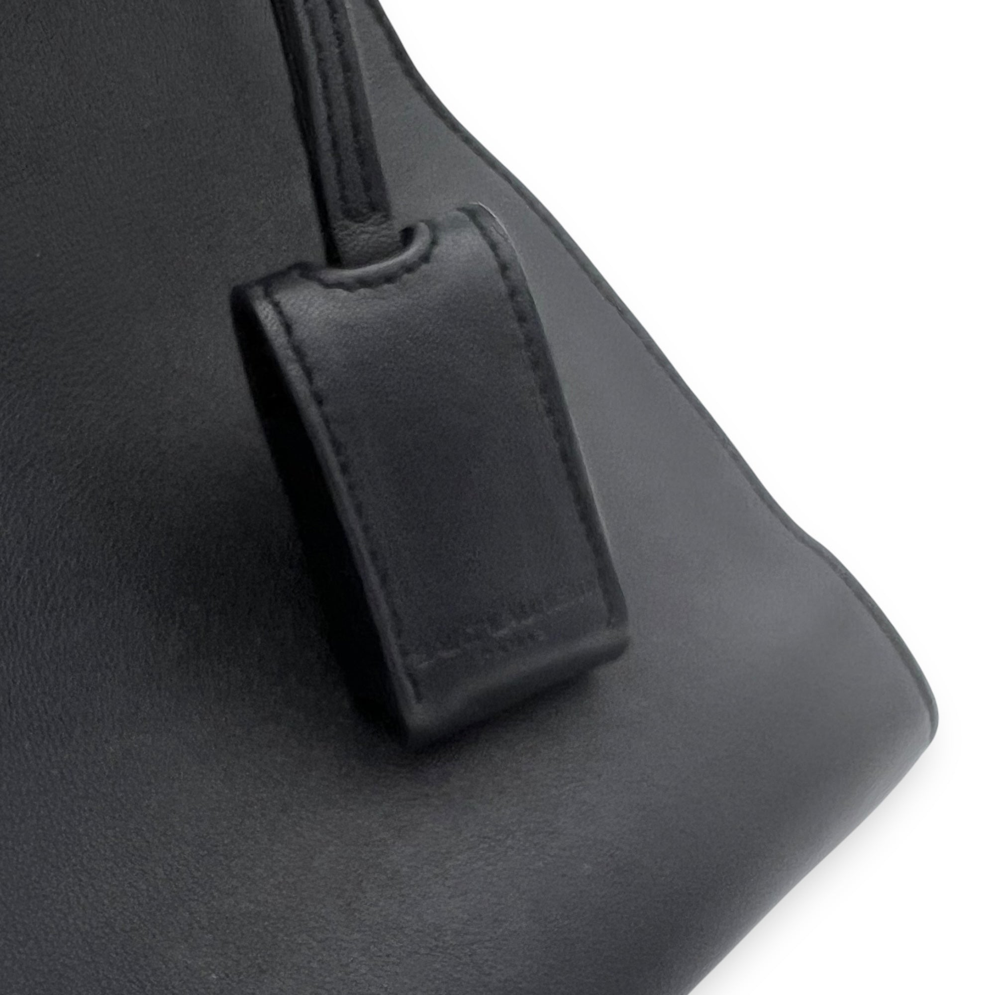 Moujik Top Handle Bag Blue in Calfskin, Gold hardware - Image 18