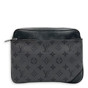 Trio Messenger Grey in Monogram Coated Canvas, Silver hardware