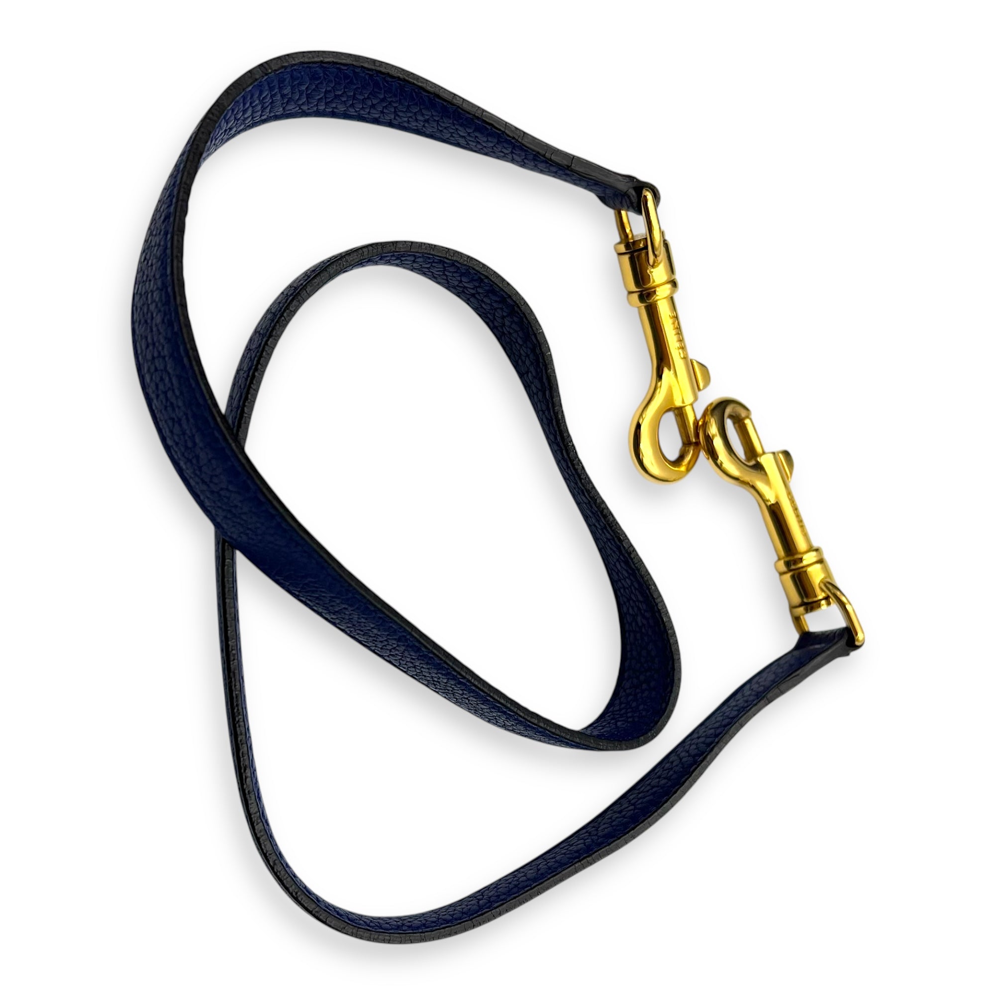 Belt Bag Mini Blue Top Handle Bag in Calfskin, Gold hardware - Image 11
