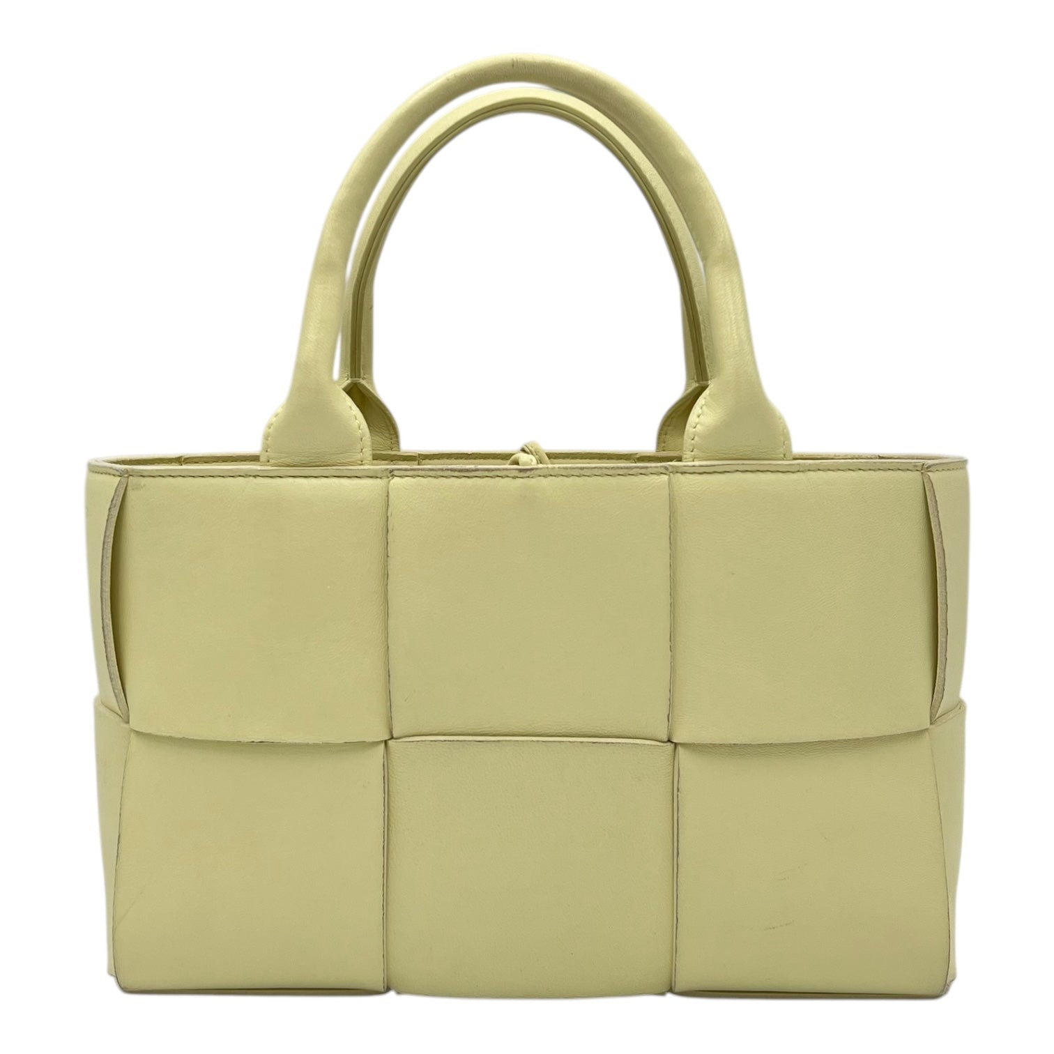 Arco Yellow Tote Bag in Lambskin