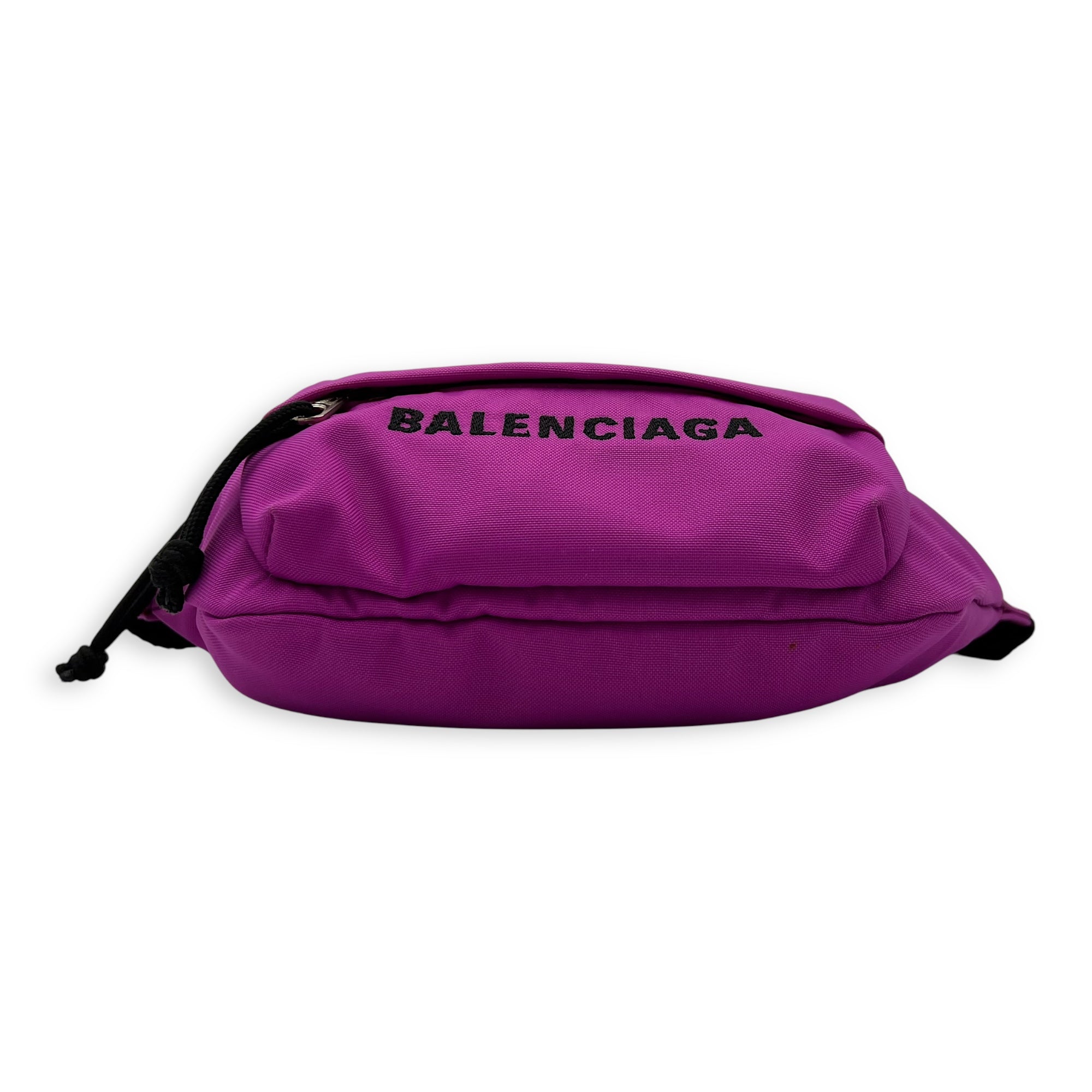 Logo Belt Bag Pink in Canvas, Silver hardware - Image 6