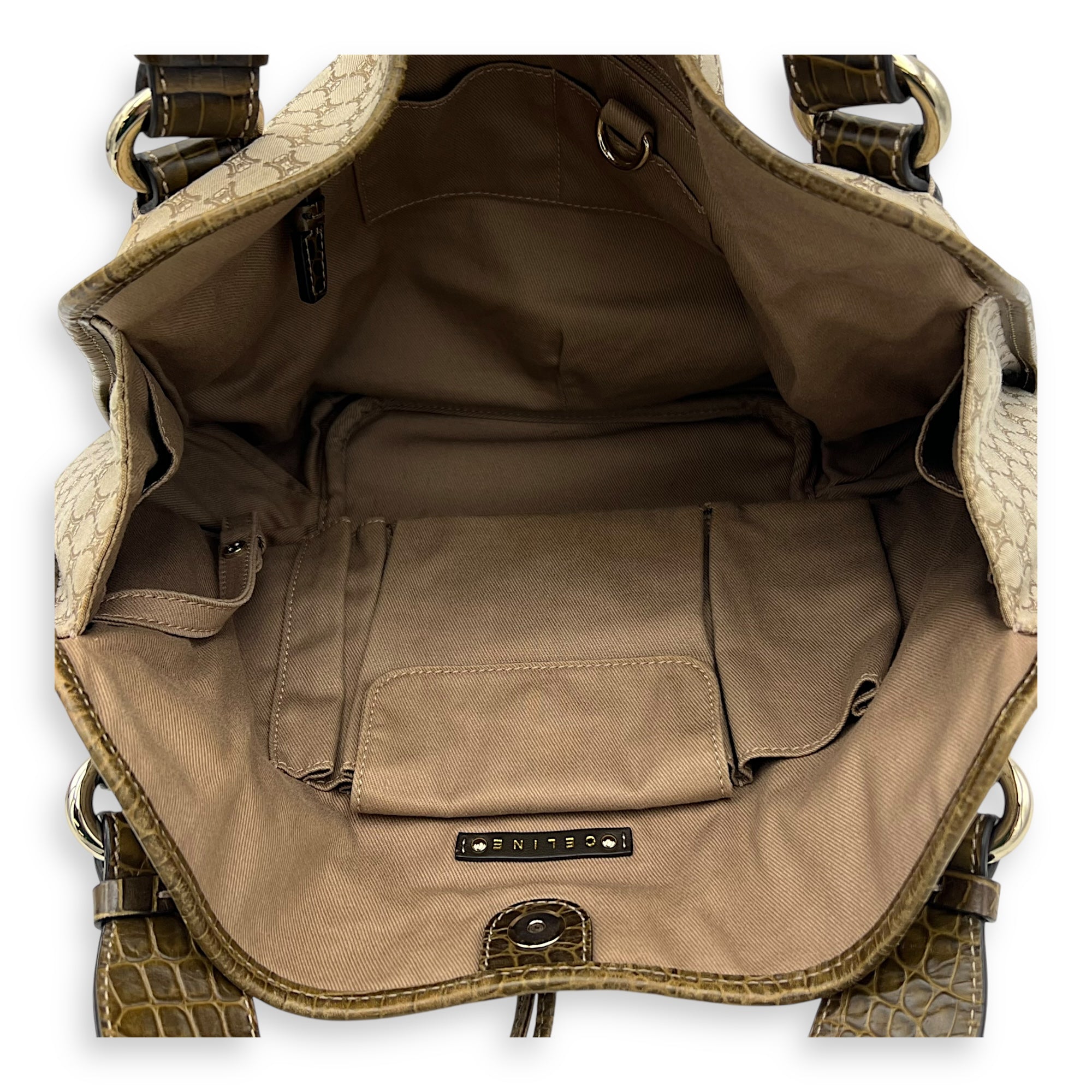 Macadam Shoulder Bag Brown in Canvas, Silver hardware - Image 7