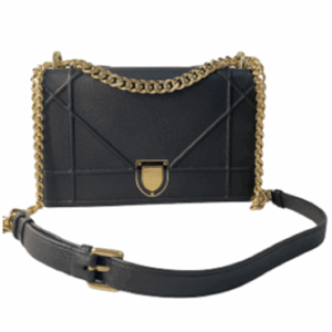 Christian Dior Black Diorama Small Shoulder Bag