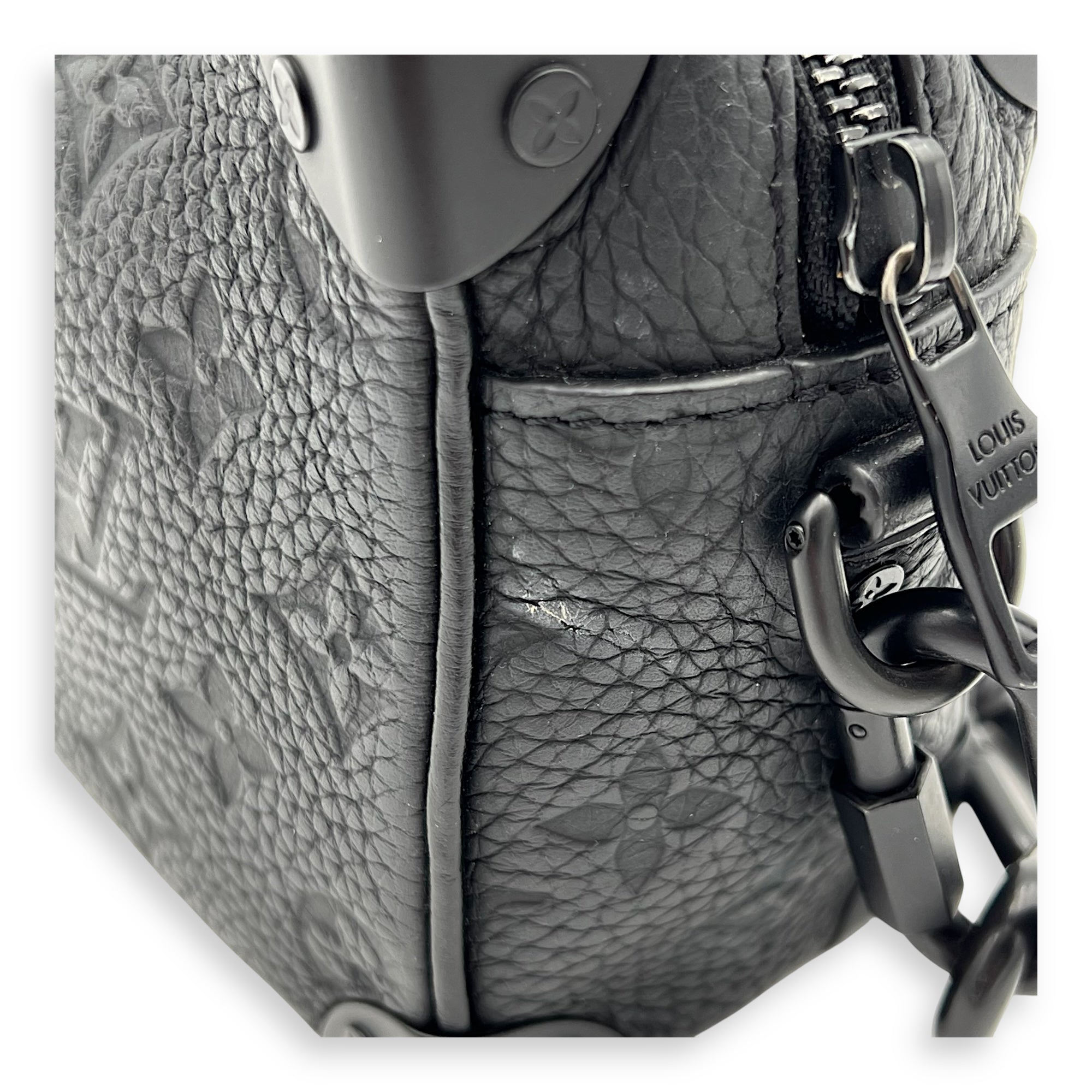 Soft Trunk Crossbody Bag Black in Monogram Empreinte Leather, Lacquered Metal hardware - Image 11