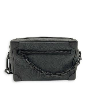 Soft Trunk Crossbody Bag Black in Monogram Empreinte Leather, Lacquered Metal hardware