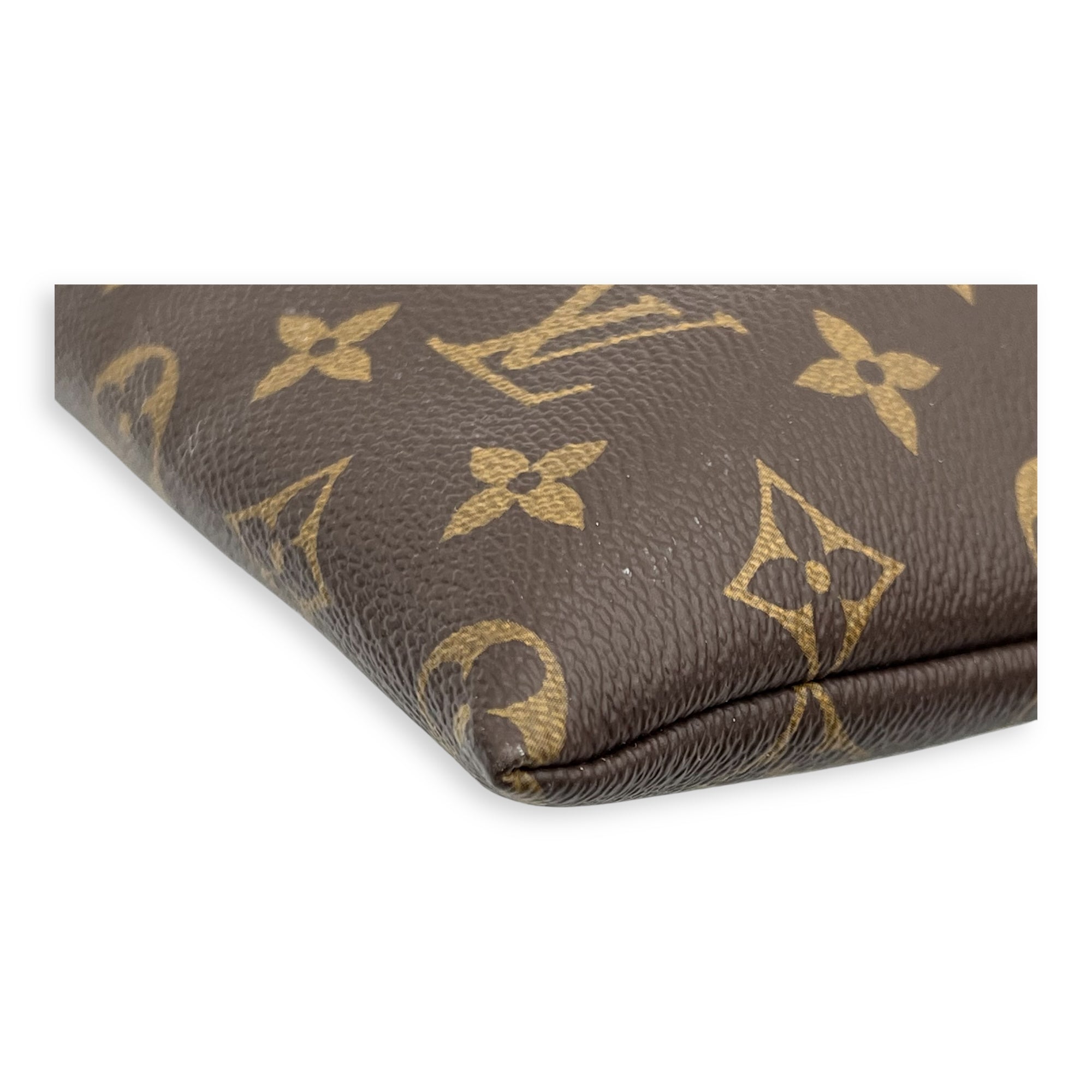 Tuileries Pouch Brown in Monogram Coated Canvas, Gold hardware - Image 8