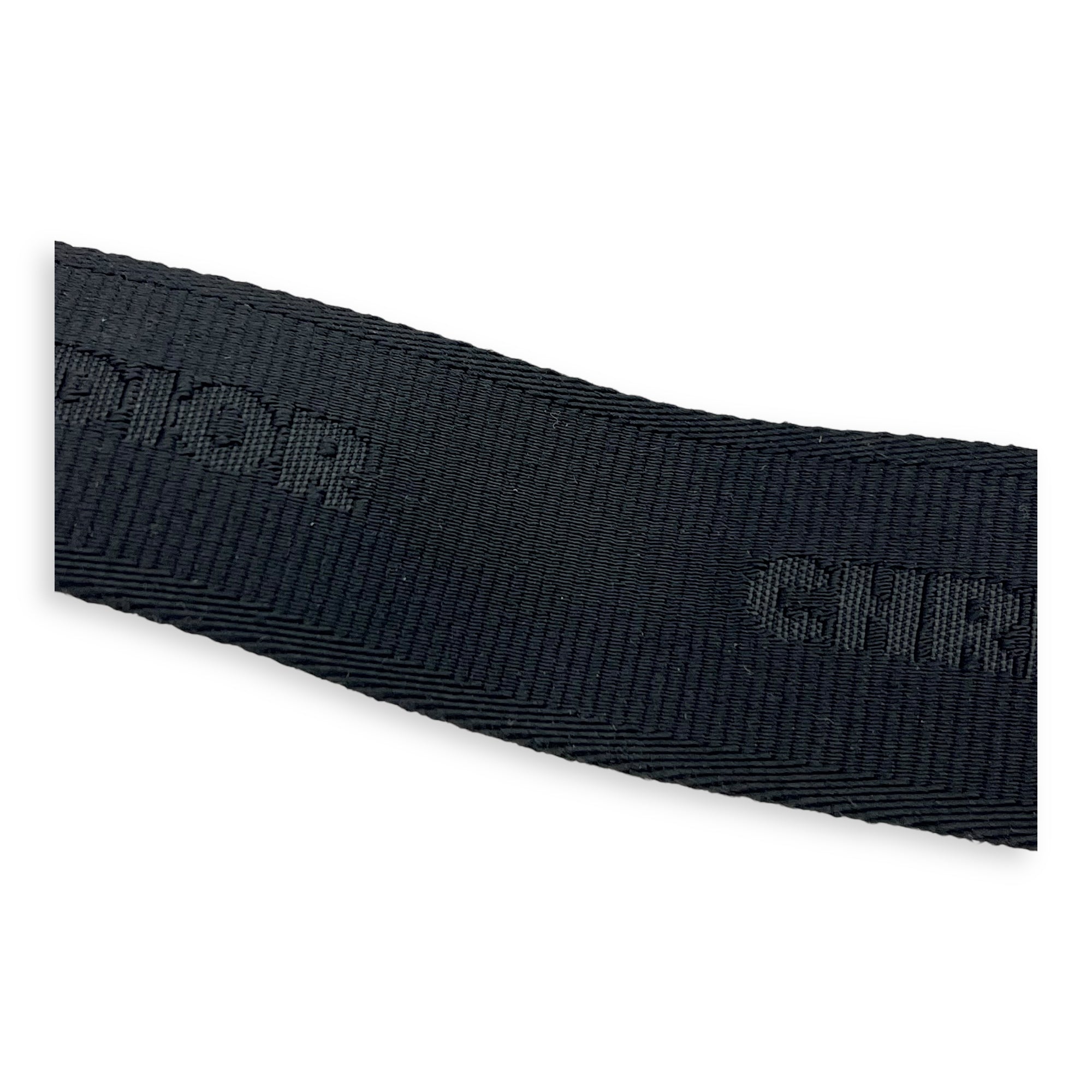 Saddle Crossbody Bag Black in Calfskin, Silver hardware - Image 13