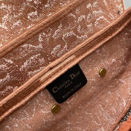 Saddle Bag Metallic Pink Dior Brocart Embroidery - Image 9