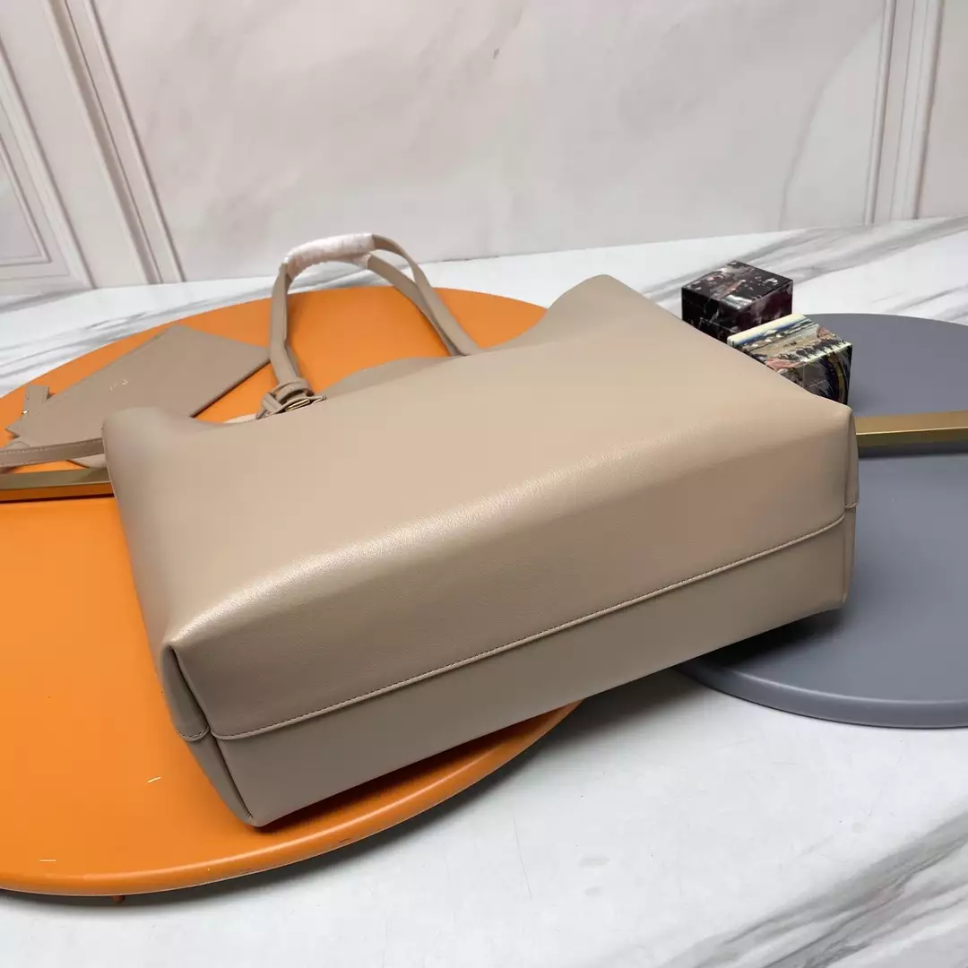 Shopping Saint Laurent in Dark Beige Leather - Repbags.ru - Image 7