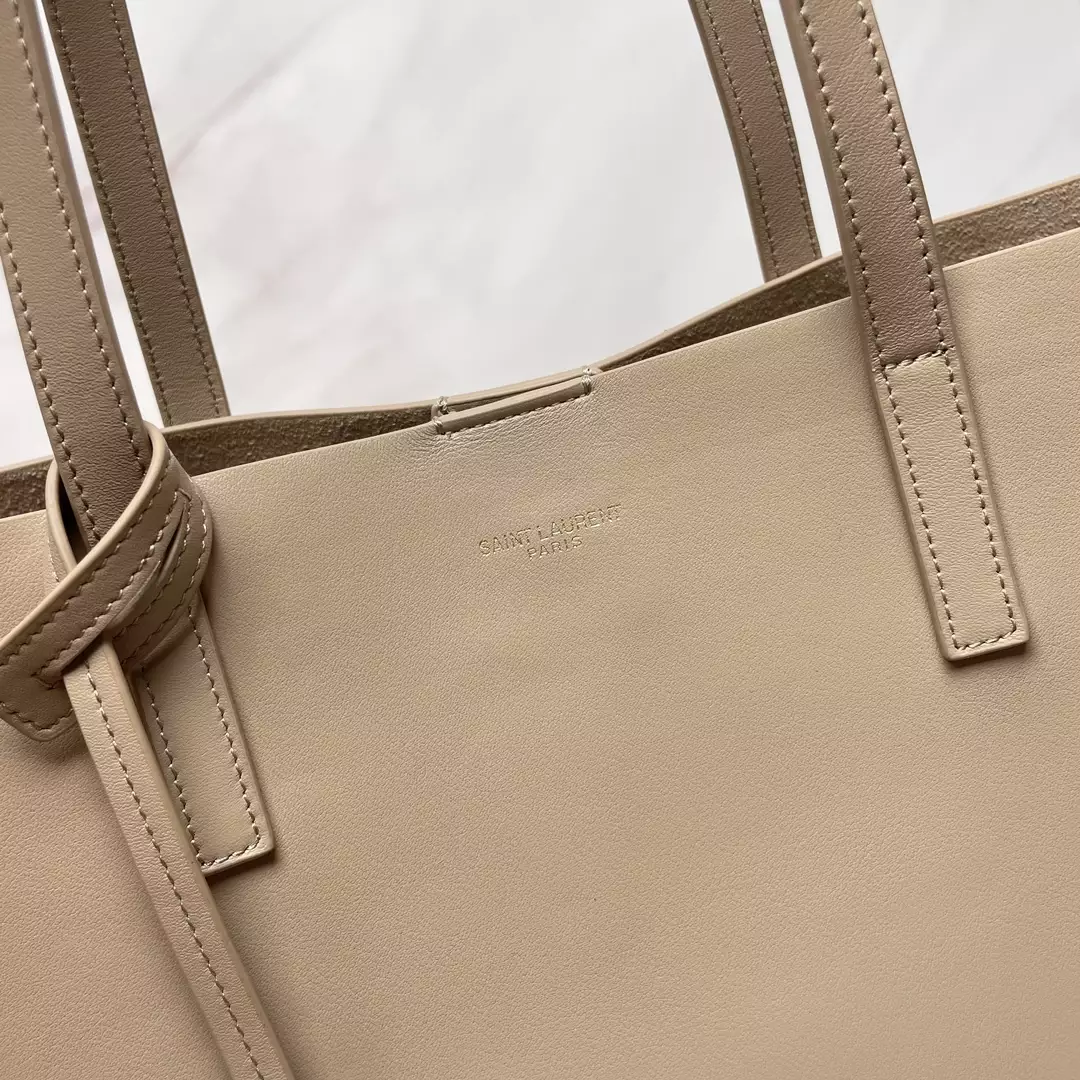 Shopping Saint Laurent in Dark Beige Leather - Repbags.ru - Image 4