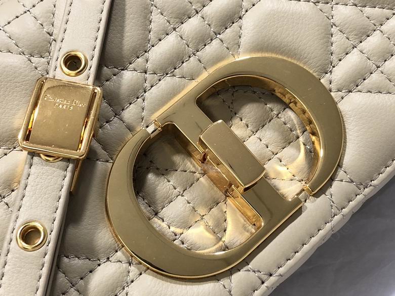 Small Dior Caro Bag Beige Supple Cannage - Image 6