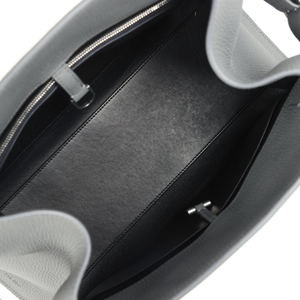 The Row Margaux Shoulder 12 Bag Timouse Grey Calfskin Silver Hardware - Image 9