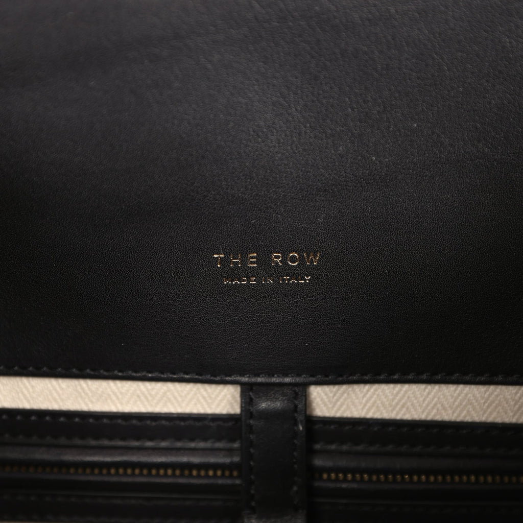 Pre-owned The Row Soft Margaux 17 Bag Black Saddle Gold Hardware - Image 13