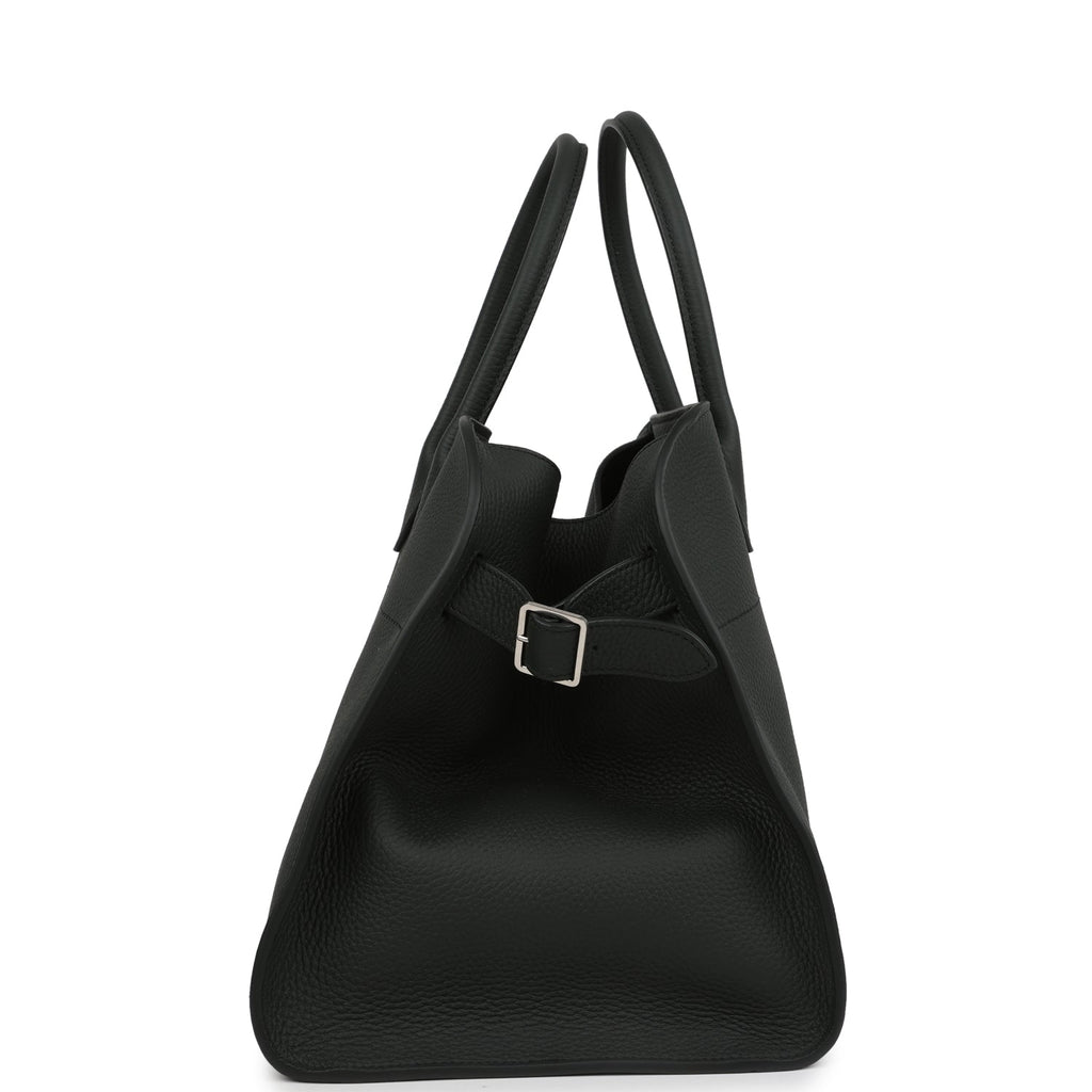 The Row Soft Margaux 15 Bag Dark Pine Calfskin Silver Hardware - Image 4