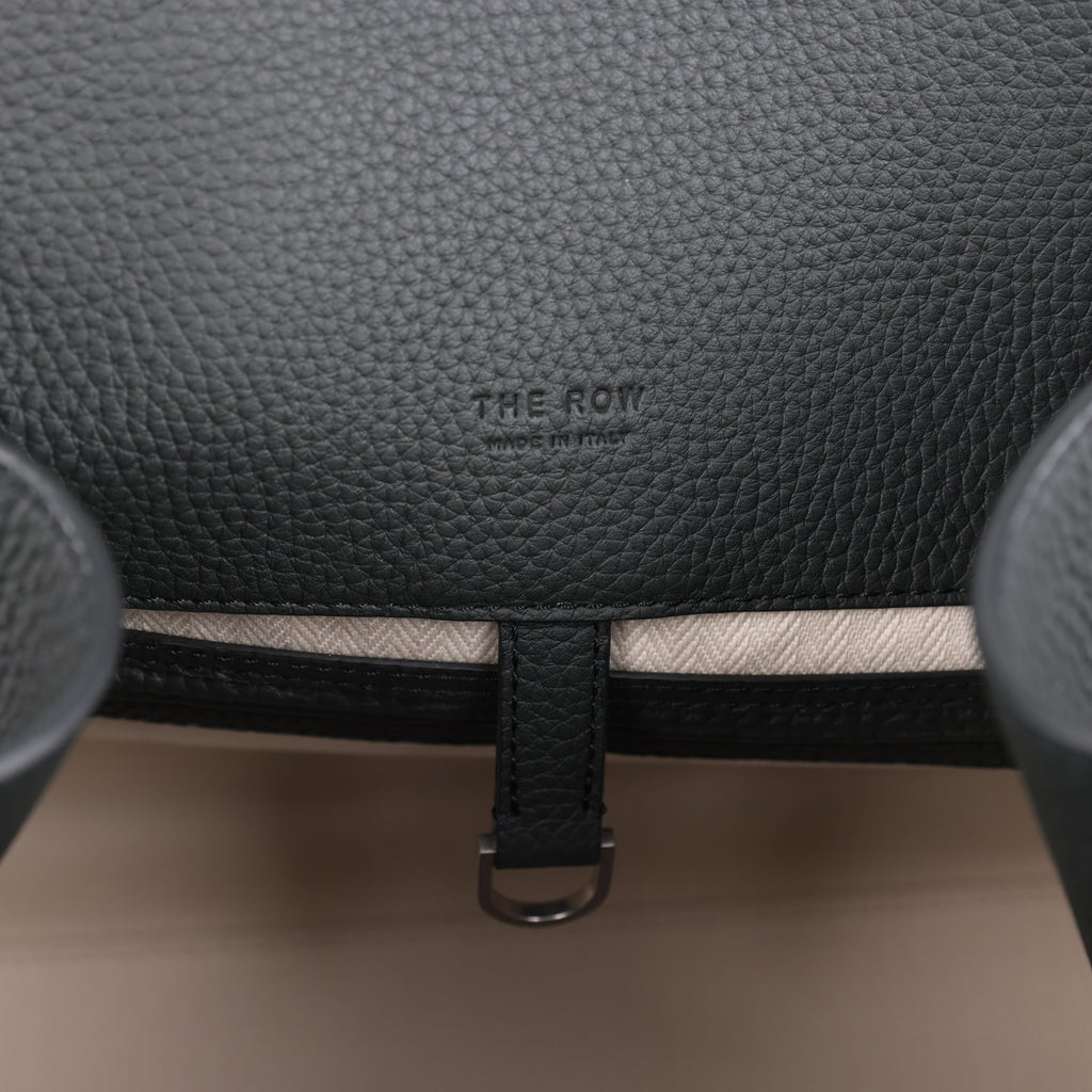 The Row Soft Margaux 15 Bag Dark Pine Calfskin Silver Hardware - Image 9