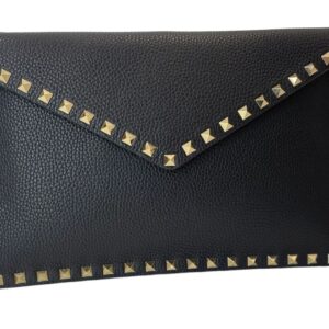 Valentino Black Rockstuds Clutch