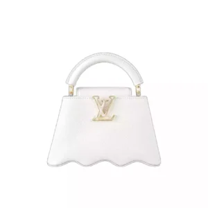 LV Capucines Mini Capushell in Snow White - Repbags.is