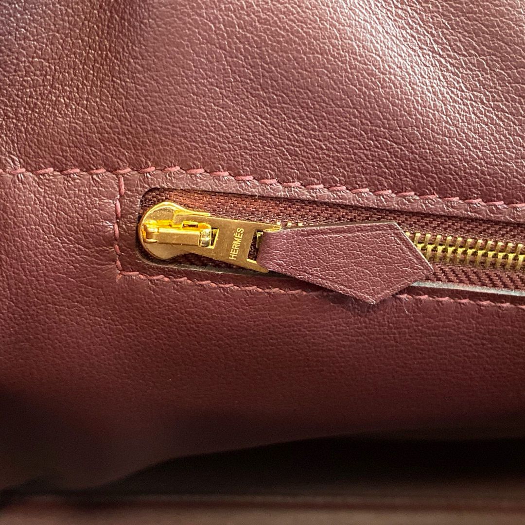 Hermes 24/24 Mini 21 Handmade Bag in Rouge H Evercolor Leather - Image 14