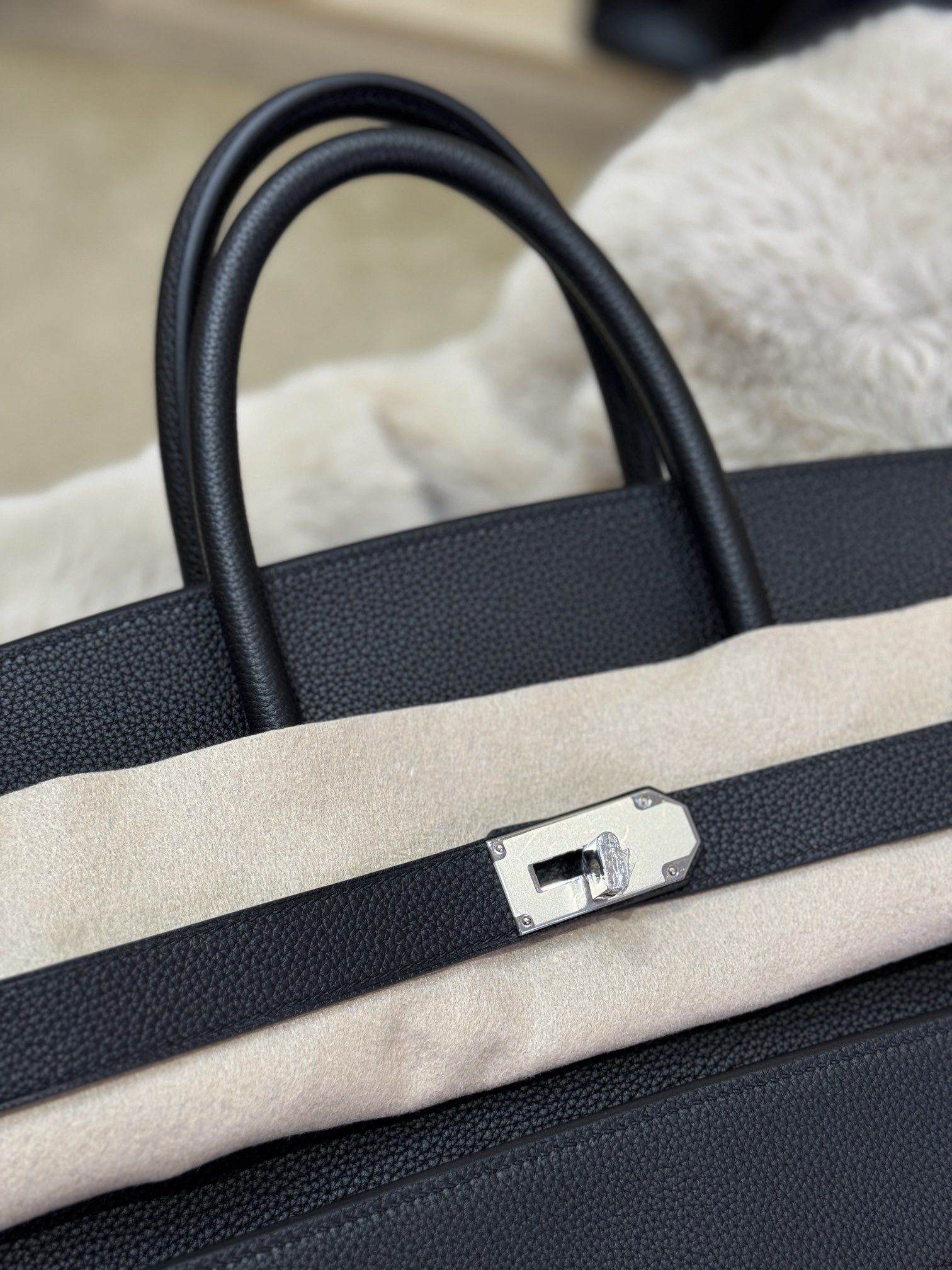 Hermes Birkin HAC 50 Multipockets Bag in Black Clemence Leather - Image 10