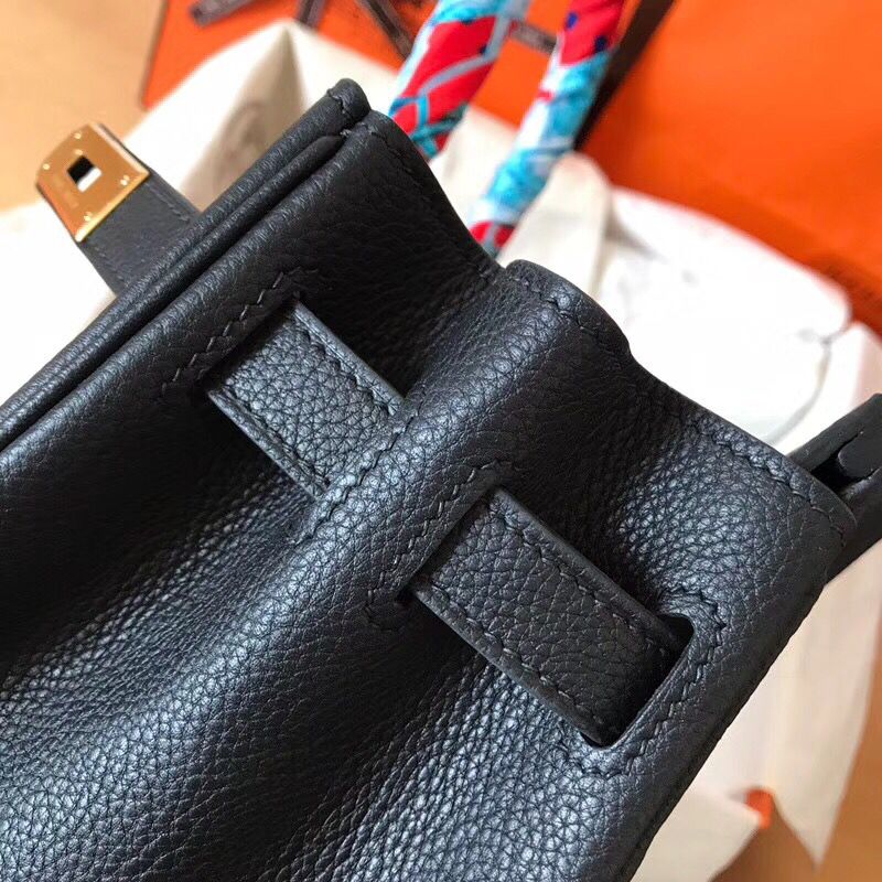 Hermes Birkin 30 Handmade Bag In Black Clemence Leather - Image 4